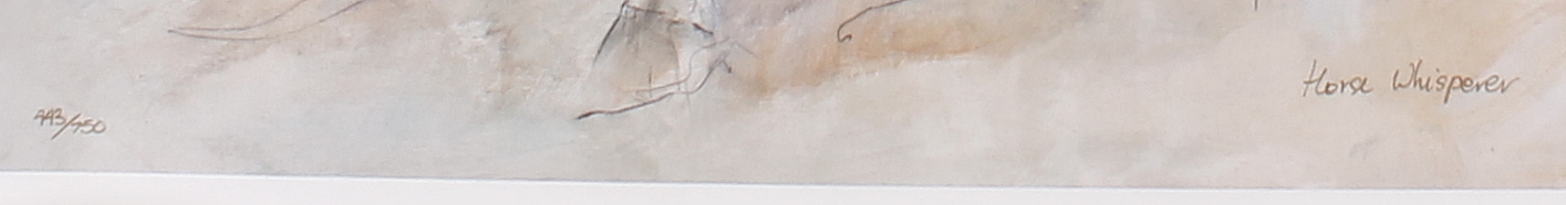 Gary Benfield Signed "Horse Whisperer" LE 27x38 Serigraph (PA LOA) at PristineAuction.com Gary Benfield Signed "Horse Whisperer" LE 27x38 Serigraph (PA LOA) at PristineAuction.com