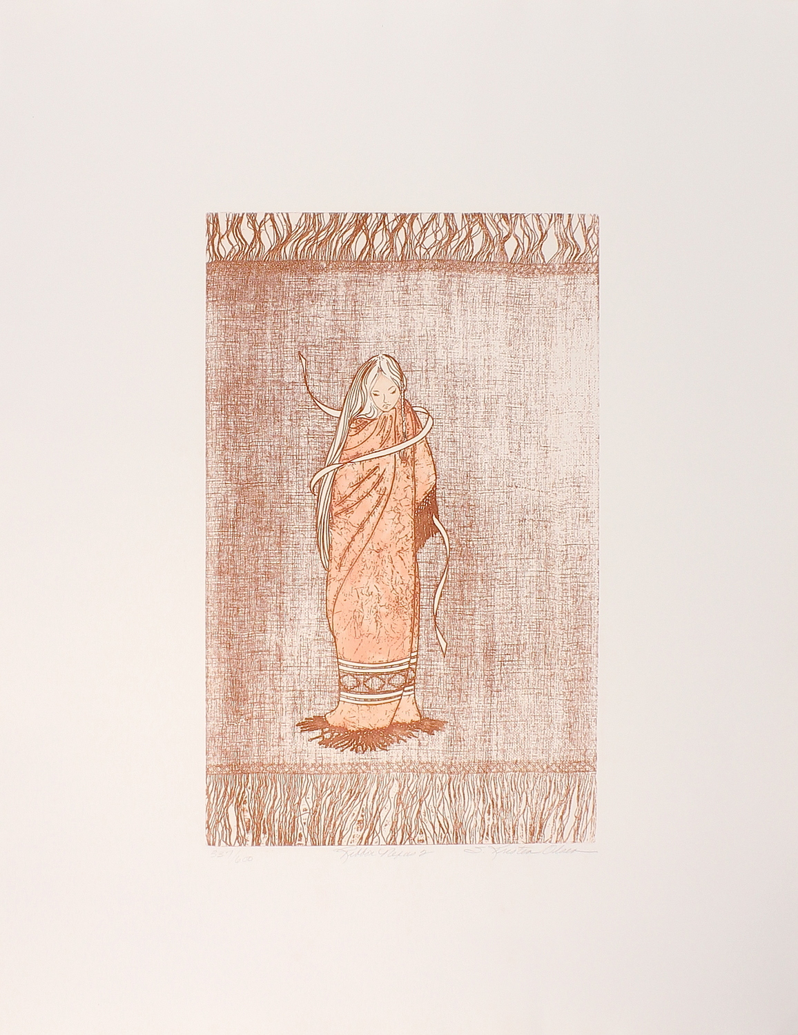 Artist Kristen Olsen Signed "Ribbon Nexus 2" 23x29 Lithograph (PA LOA) at PristineAuction.com Artist Kristen Olsen Signed "Ribbon Nexus 2" 23x29 Lithograph (PA LOA) at PristineAuction.com