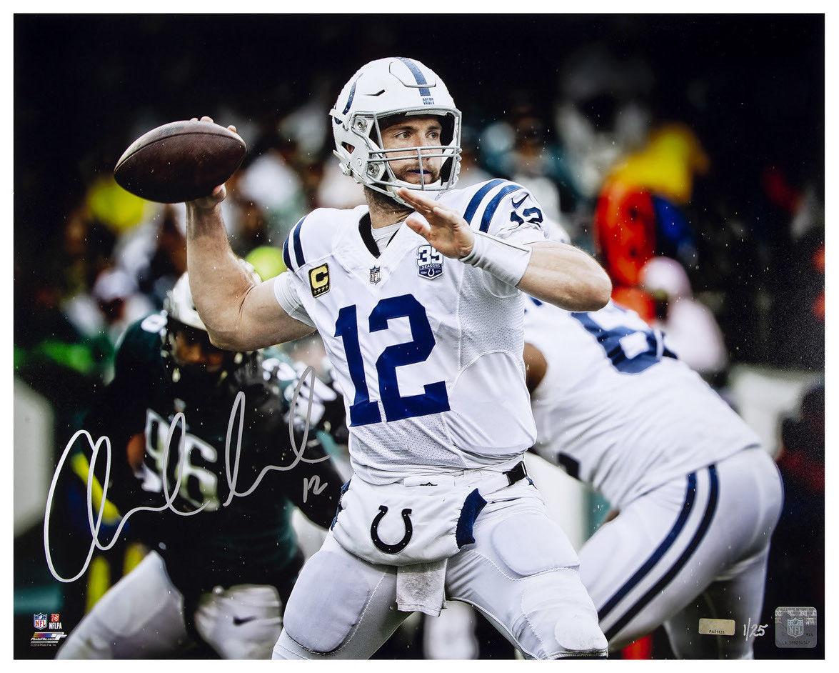 Andrew Luck Signed Colts LE 16x20 Photo (Panini) at PristineAuction.com Andrew Luck Signed Colts LE 16x20 Photo (Panini) at PristineAuction.com