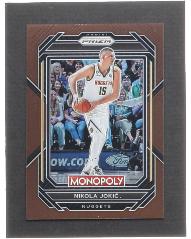 Nikola Jokic 2022-23 Panini Prizm Monopoly All-Stars Brown #PS9 #160/249 at PristineAuction.com Nikola Jokic 2022-23 Panini Prizm Monopoly All-Stars Brown #PS9 #160/249 at PristineAuction.com
