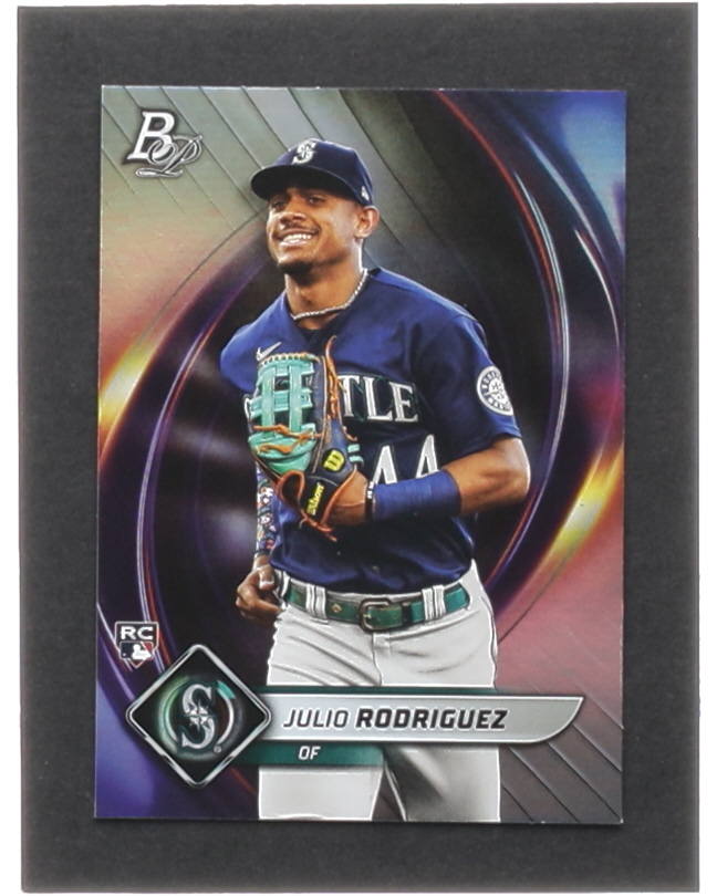 Julio Rodriguez 2022 Bowman Platinum #41 RC at PristineAuction.com Julio Rodriguez 2022 Bowman Platinum #41 RC at PristineAuction.com