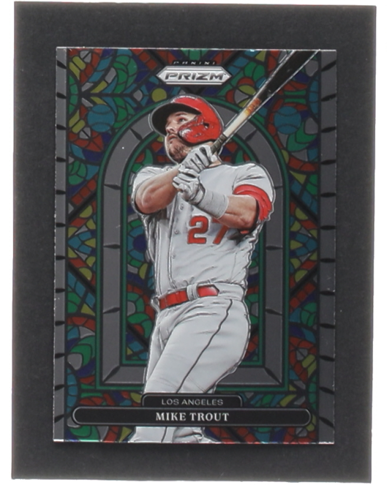Mike Trout 2022 Panini Prizm Stained Glass 5 Pristine Auction
