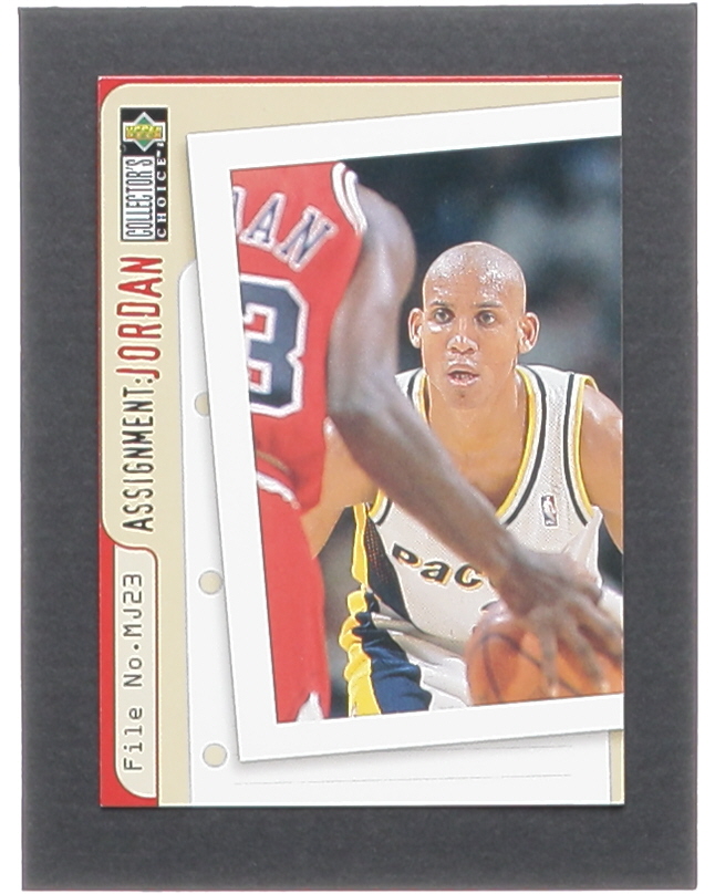 Reggie Miller / Michael Jordan 1996-97 Collector's Choice #365 AJ at PristineAuction.com Reggie Miller / Michael Jordan 1996-97 Collector's Choice #365 AJ at PristineAuction.com