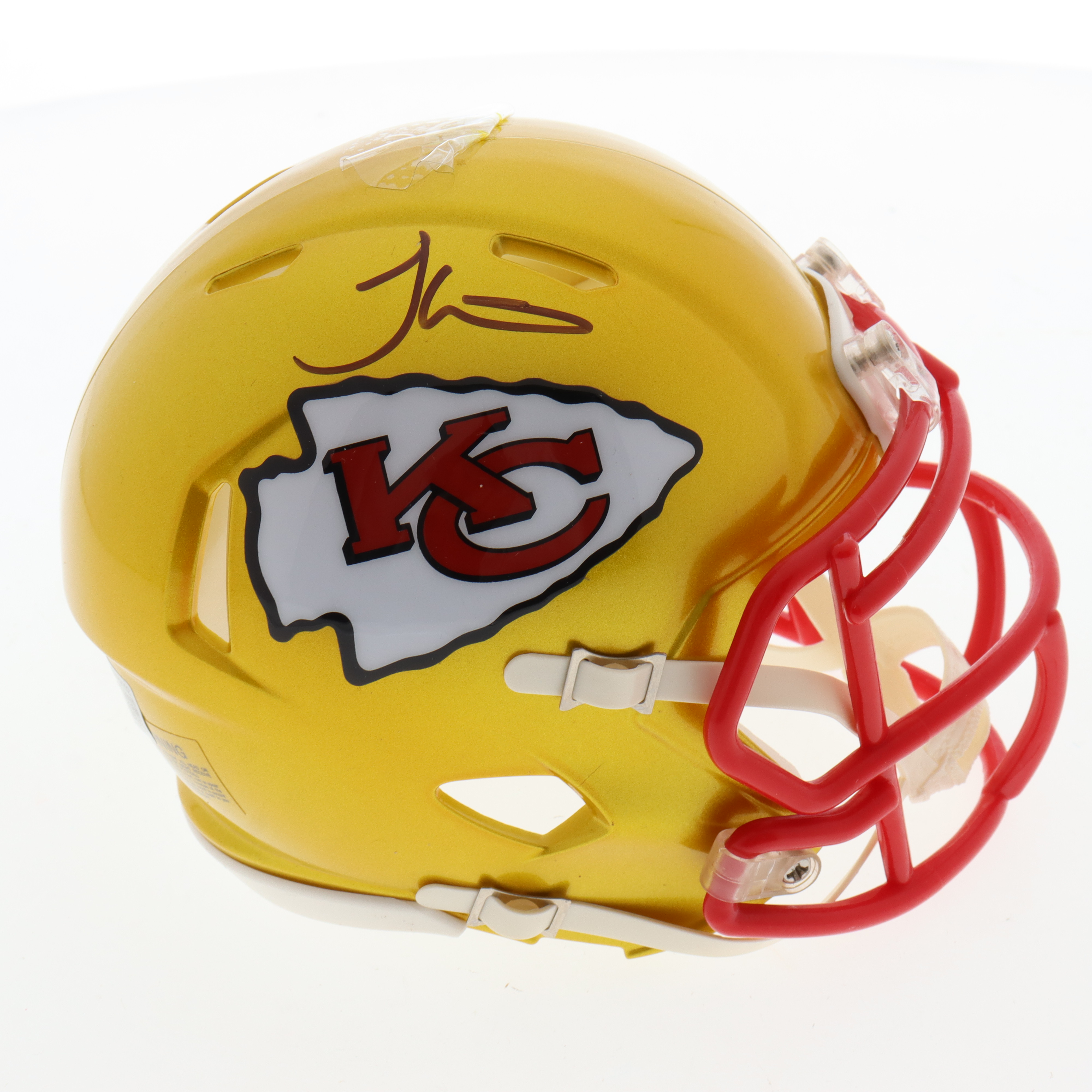 Tyreek Hill Signed Chiefs Flash Alternate Speed Mini Helmet (Beckett) at PristineAuction.com Tyreek Hill Signed Chiefs Flash Alternate Speed Mini Helmet (Beckett) at PristineAuction.com