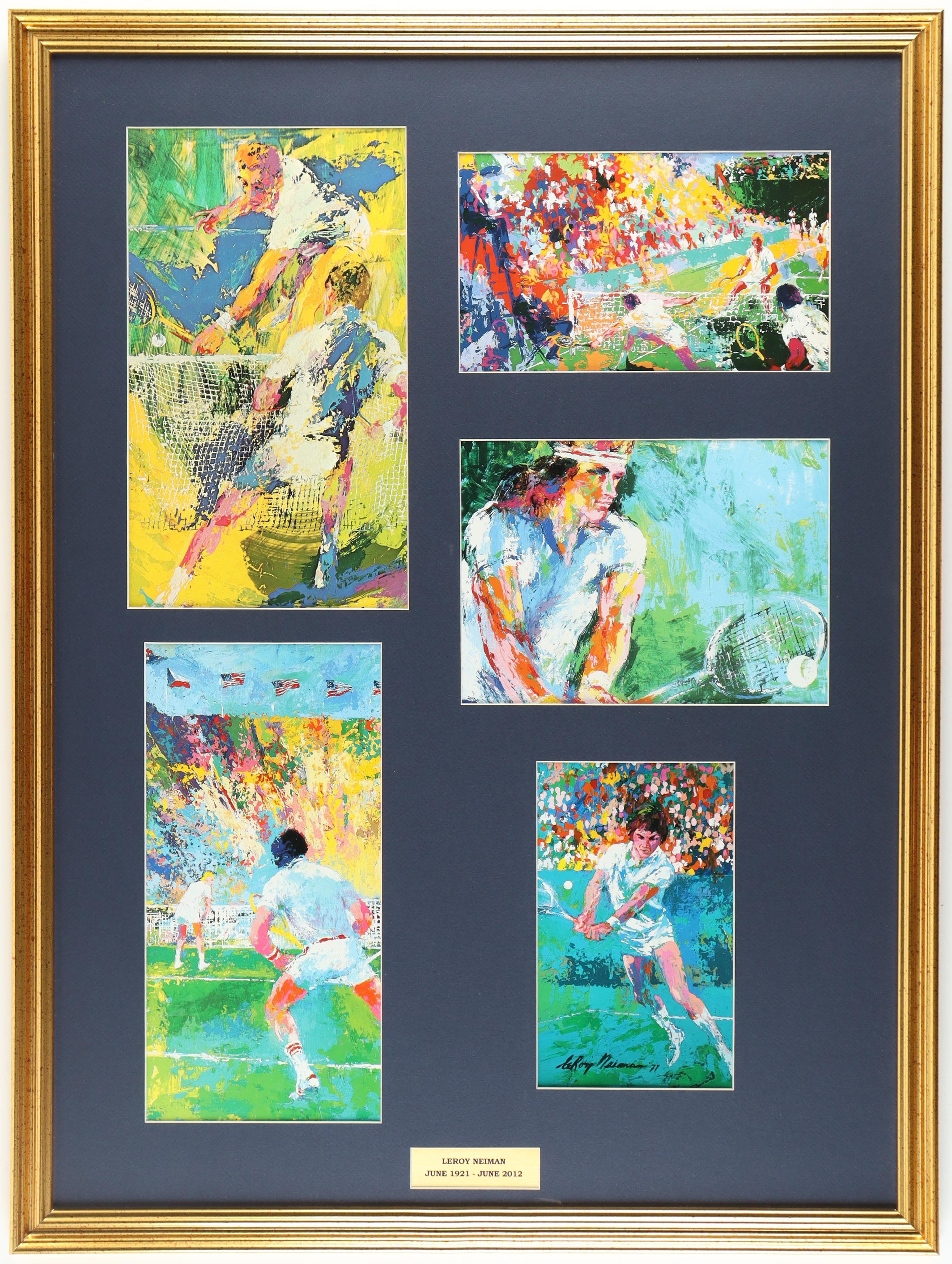 LeRoy Neiman Set of (5) Custom Framed Individual Art Prints with Jimmy Connors, Bjorn Borg & The US Open at PristineAuction.com LeRoy Neiman Set of (5) Custom Framed Individual Art Prints with Jimmy Connors, Bjorn Borg & The US Open at PristineAuction.com