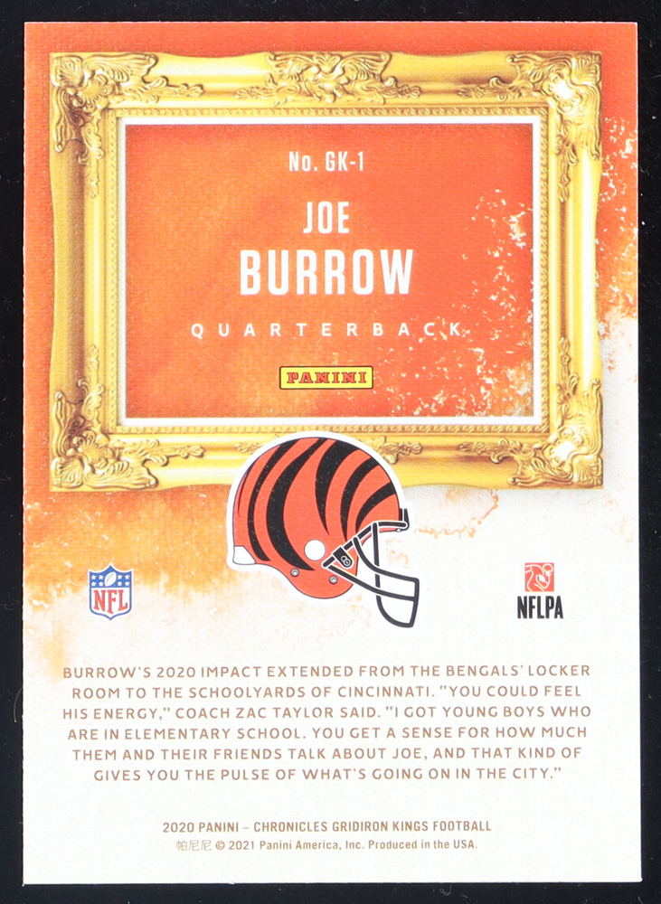 Joe Burrow 2020 Gridiron Kings Pink #1 RC at PristineAuction.com Joe Burrow 2020 Gridiron Kings Pink #1 RC at PristineAuction.com
