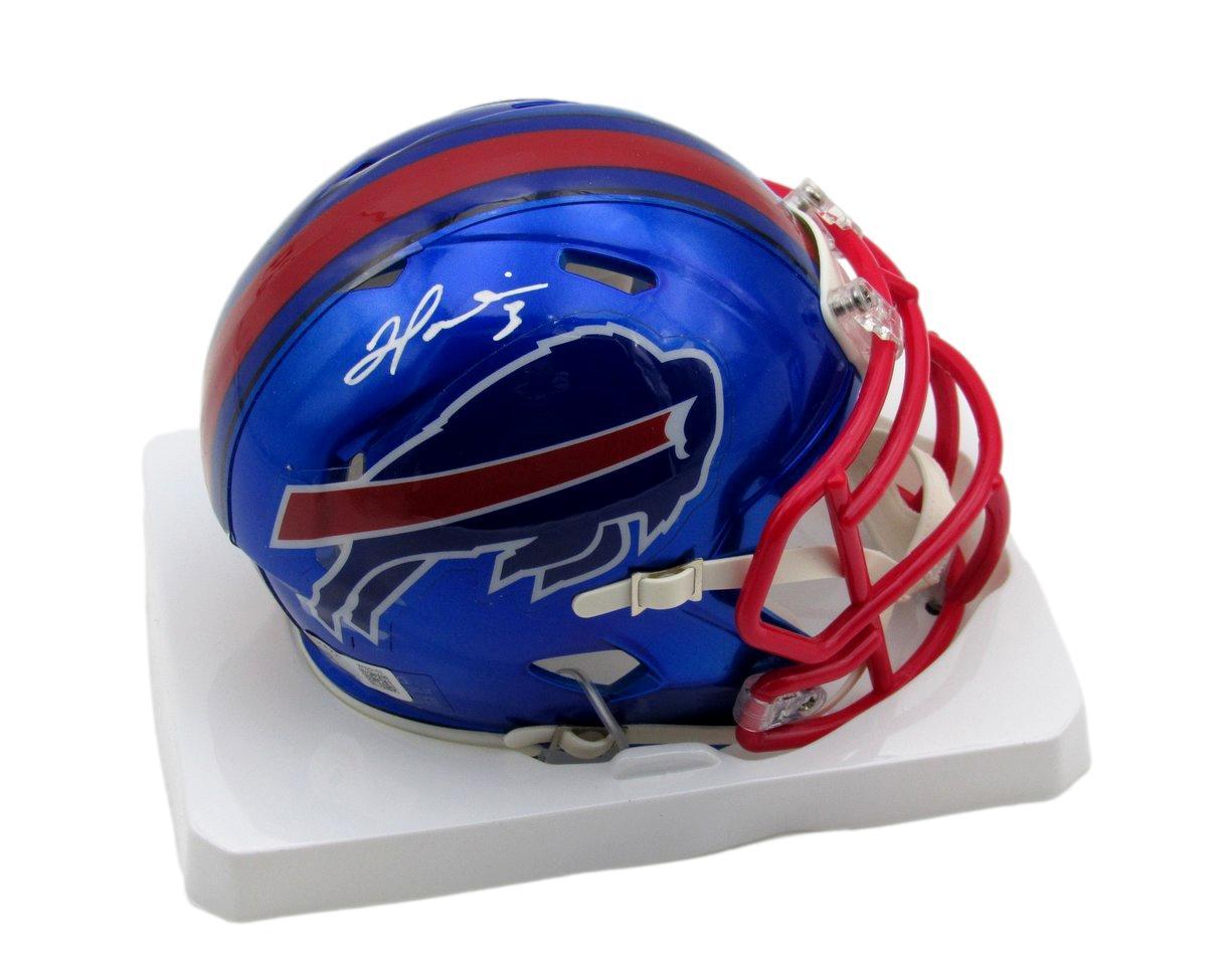 Damar Hamlin Signed Bills Flash Alternate Speed Mini Helmet (Beckett) at PristineAuction.com Damar Hamlin Signed Bills Flash Alternate Speed Mini Helmet (Beckett) at PristineAuction.com