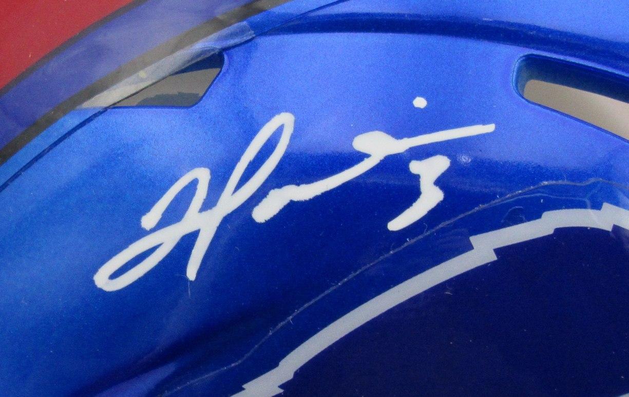 Damar Hamlin Signed Bills Flash Alternate Speed Mini Helmet (Beckett) at PristineAuction.com Damar Hamlin Signed Bills Flash Alternate Speed Mini Helmet (Beckett) at PristineAuction.com