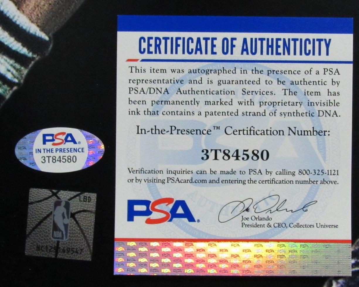Larry Bird & Magic Johnson Signed 16x20 Photo (Beckett & PSA) at PristineAuction.com Larry Bird & Magic Johnson Signed 16x20 Photo (Beckett & PSA) at PristineAuction.com