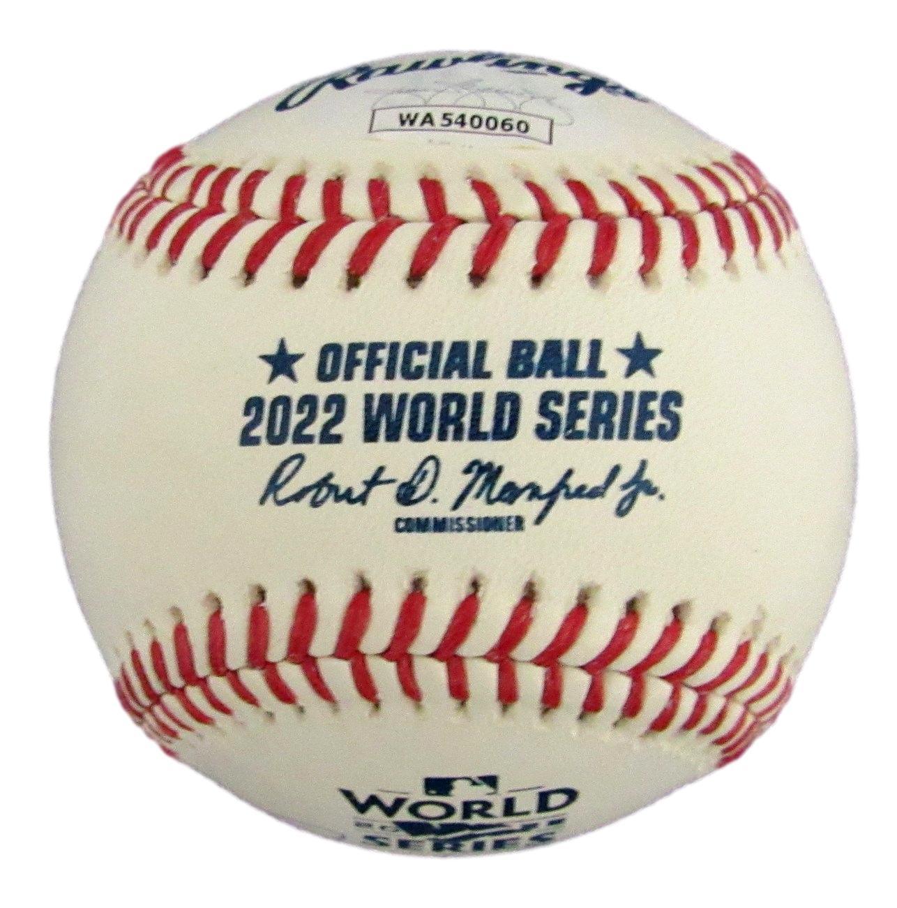 Rob Thomson Signed 2022 World Series Baseball (JSA) at PristineAuction.com Rob Thomson Signed 2022 World Series Baseball (JSA) at PristineAuction.com