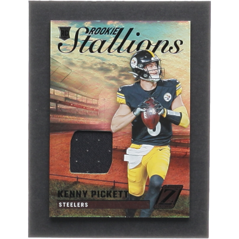 Kenny Pickett 2022 Zenith Rookie Stallions Materials 1 RC Pristine
