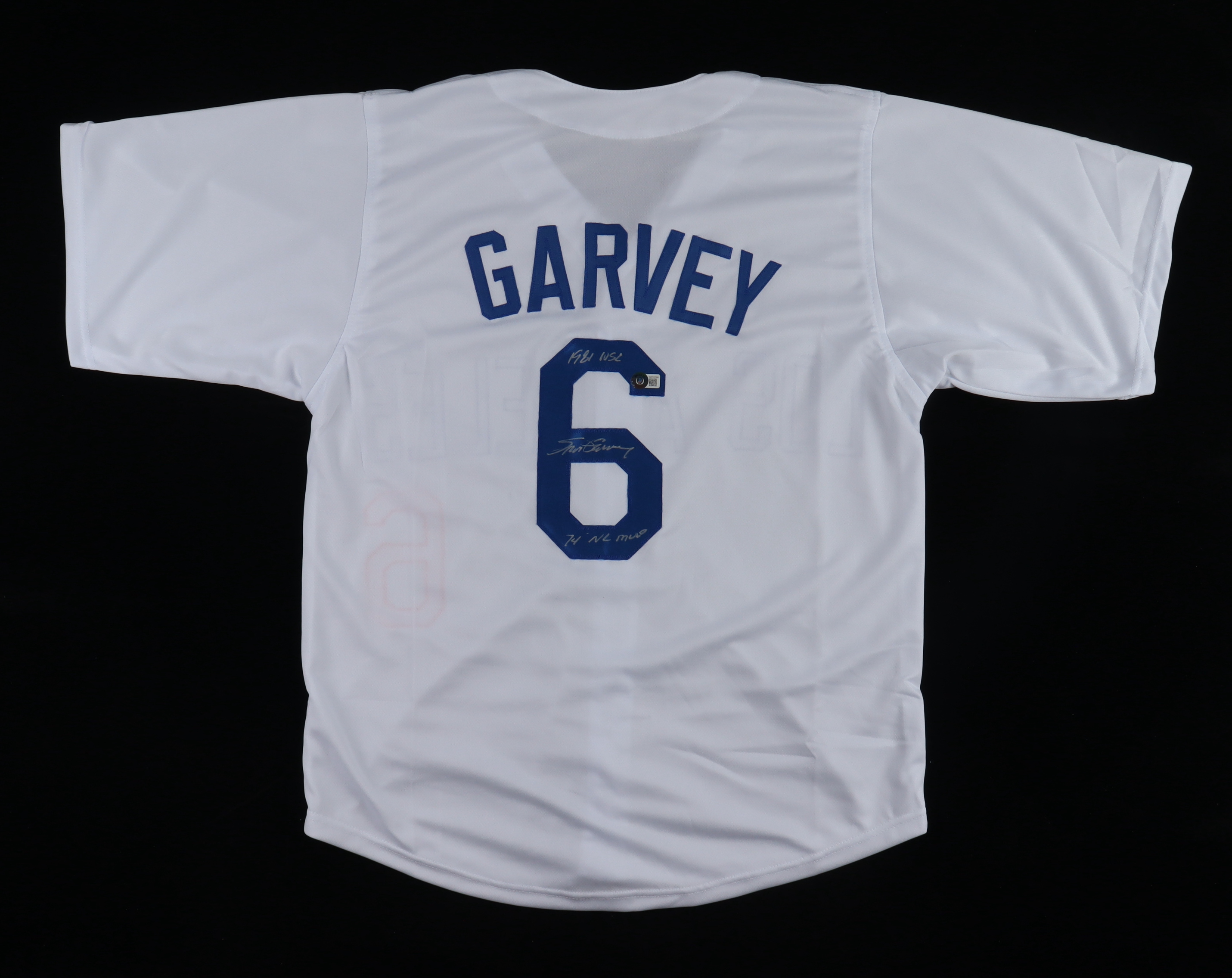 Steve Garvey Signed Jersey Inscribed "74 NL MVP" (Beckett) at PristineAuction.com Steve Garvey Signed Jersey Inscribed "74 NL MVP" (Beckett) at PristineAuction.com