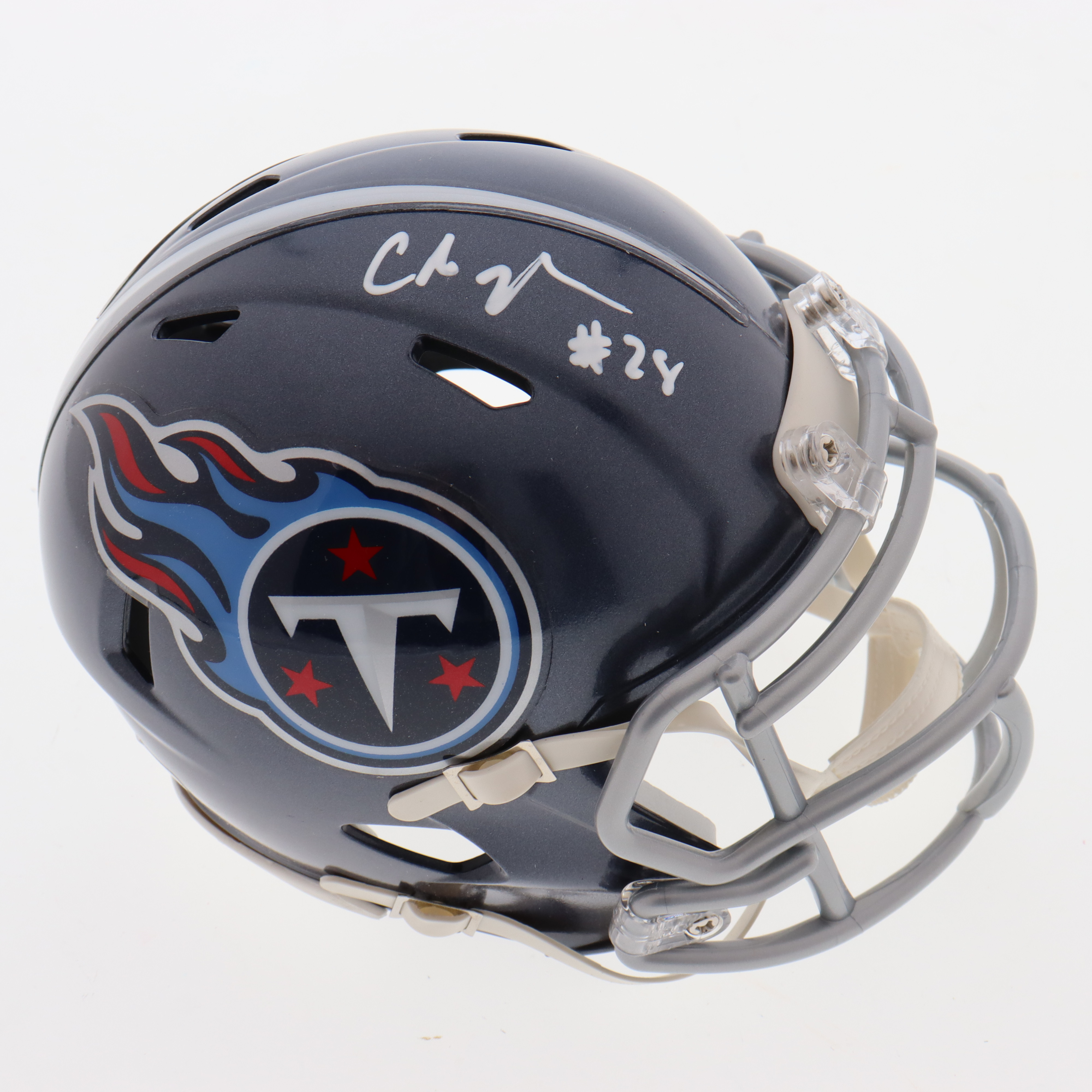 Chris Johnson Signed Titans Speed Mini Helmet (JSA) at PristineAuction.com Chris Johnson Signed Titans Speed Mini Helmet (JSA) at PristineAuction.com