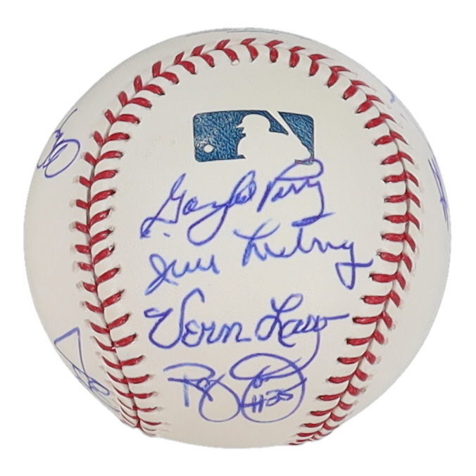 Cy Young Winners Signed OML Baseball with (11) Gaylord Perry, Mike McCormick, Jim Perry, Randy Jones, Jack McDowell (JPS&RSP) at PristineAuction.com Cy Young Winners Signed OML Baseball with (11) Gaylord Perry, Mike McCormick, Jim Perry, Randy Jones, Jack McDowell (JPS&RSP) at PristineAuction.com