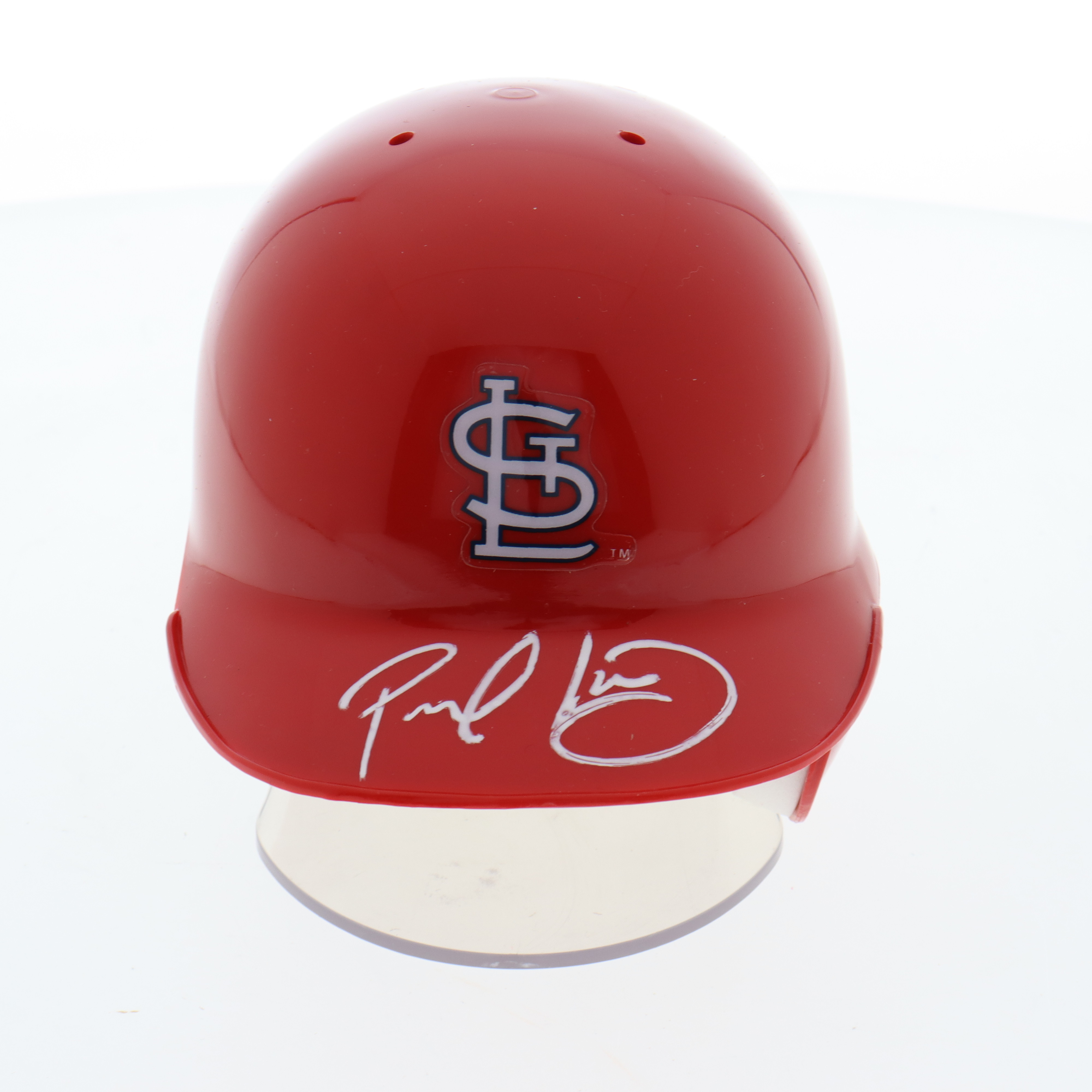 Paul Goldschmidt Signed Cardinals Mini Batting Helmet (MLB & Fanatics) at PristineAuction.com Paul Goldschmidt Signed Cardinals Mini Batting Helmet (MLB & Fanatics) at PristineAuction.com