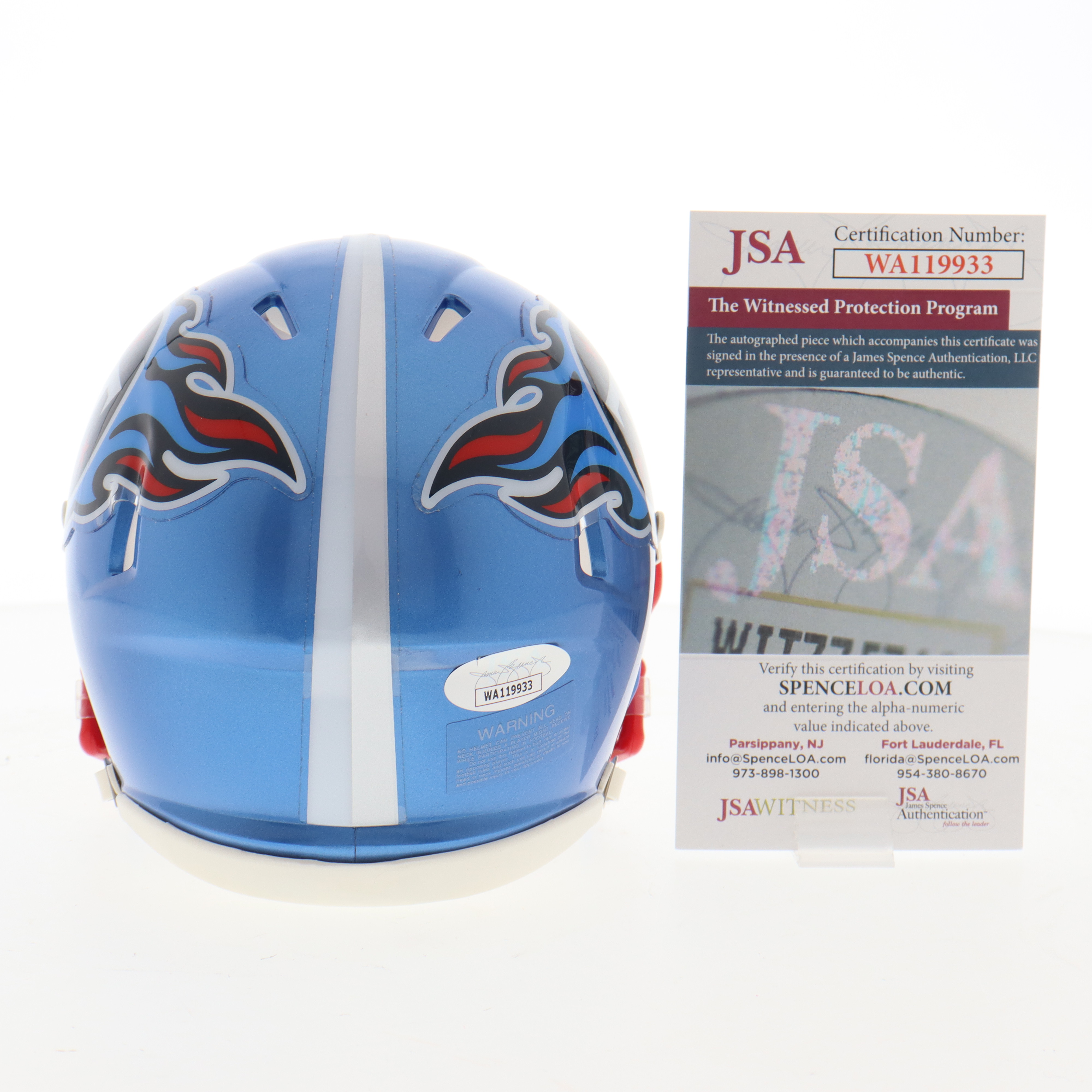 Chris Johnson Signed Titans Flash Alternate Speed Mini Helmet (JSA) at PristineAuction.com Chris Johnson Signed Titans Flash Alternate Speed Mini Helmet (JSA) at PristineAuction.com