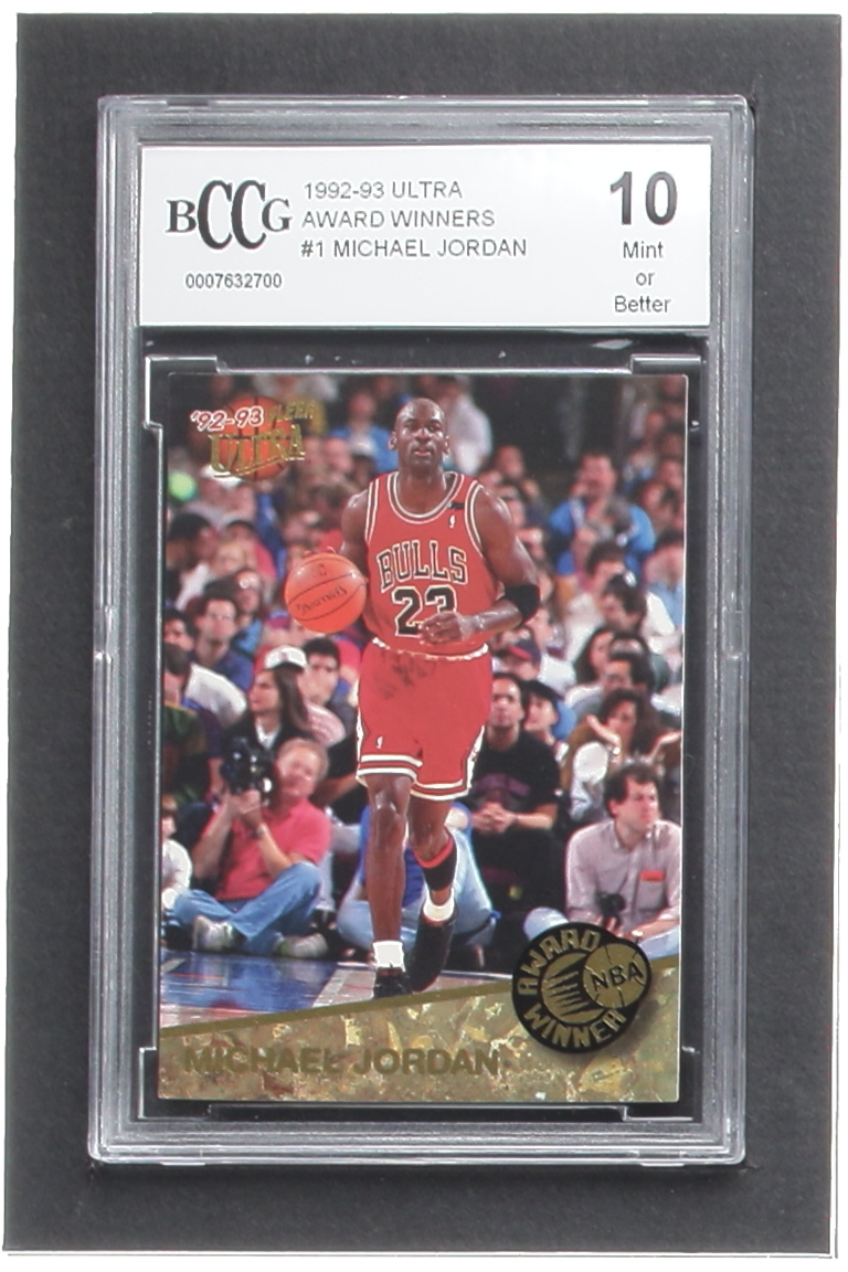 Michael Jordan 1992-93 Ultra Award Winners #1 (BCCG 10) at PristineAuction.com Michael Jordan 1992-93 Ultra Award Winners #1 (BCCG 10) at PristineAuction.com