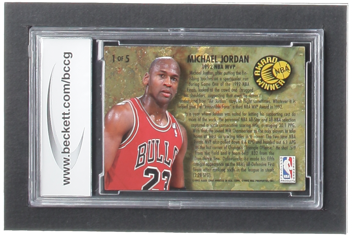 Michael Jordan 1992-93 Ultra Award Winners #1 (BCCG 10) at PristineAuction.com Michael Jordan 1992-93 Ultra Award Winners #1 (BCCG 10) at PristineAuction.com