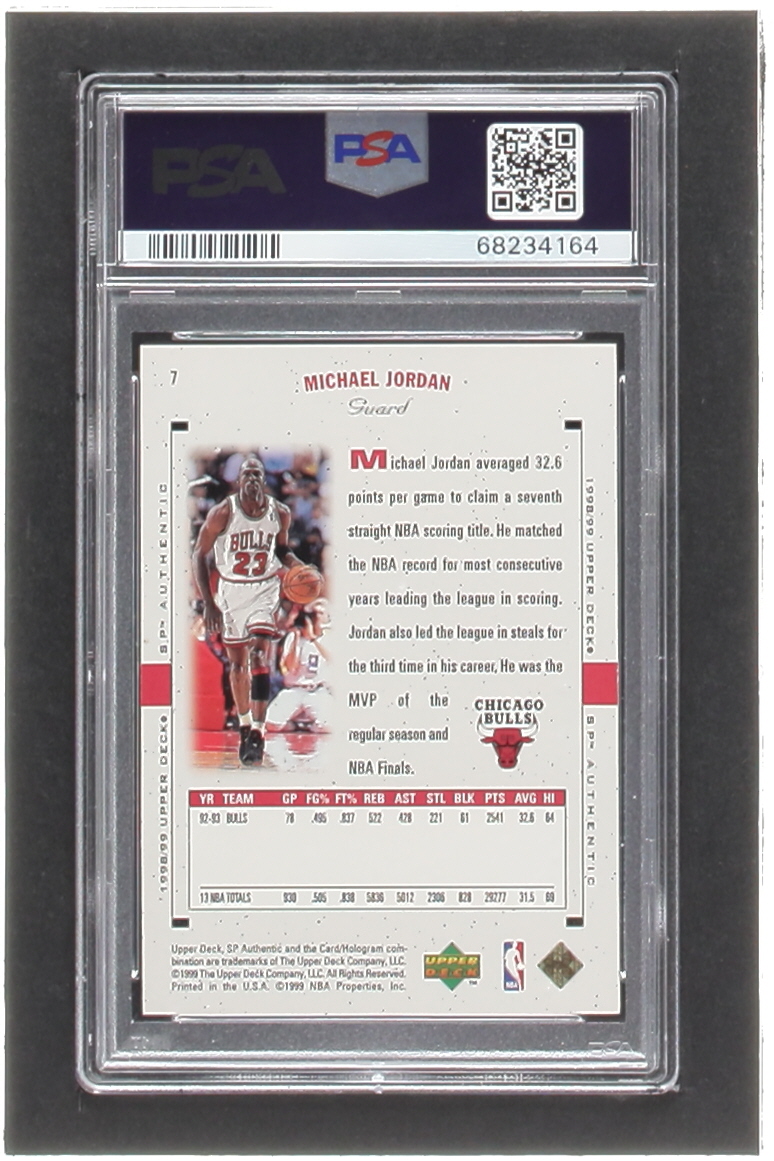 Michael Jordan 1998-99 SP Authentic #7 (PSA 10) at PristineAuction.com Michael Jordan 1998-99 SP Authentic #7 (PSA 10) at PristineAuction.com