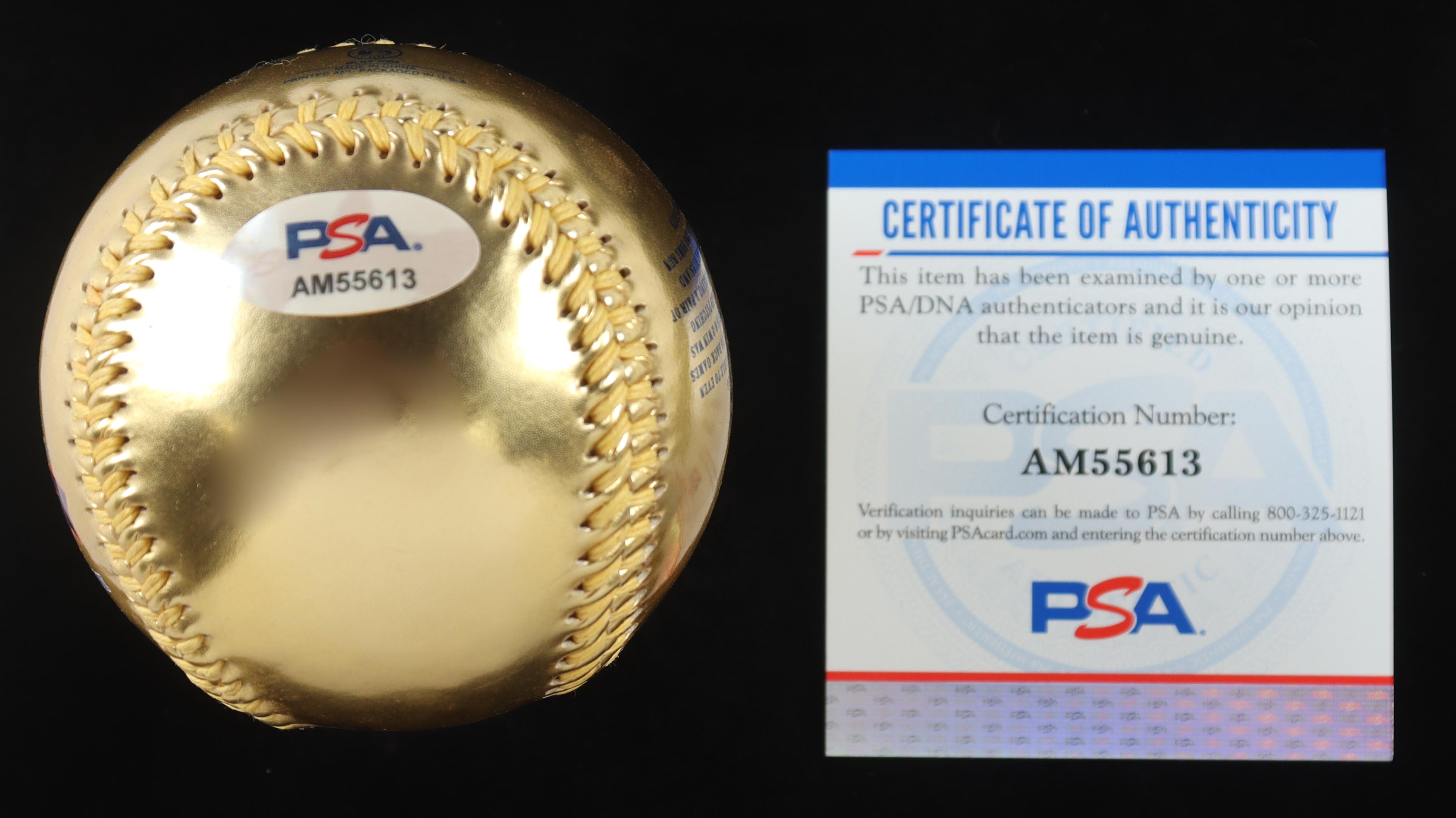 Darryl Strawberry Signed Mets 20th Anniversary Commemorative Gold Baseball Inscribed "86 WS Champs" (PSA) at PristineAuction.com Darryl Strawberry Signed Mets 20th Anniversary Commemorative Gold Baseball Inscribed "86 WS Champs" (PSA) at PristineAuction.com