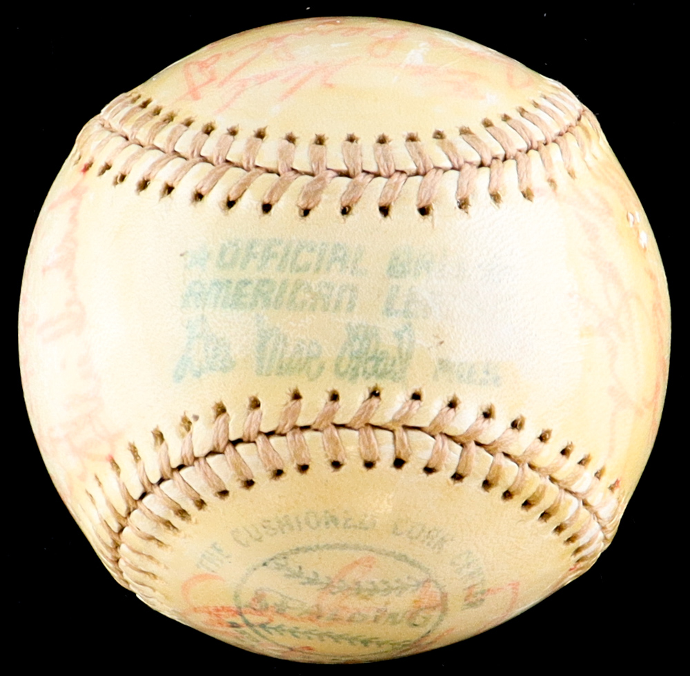 OAL Baseball Signed by (20) with Yogi Berra, Ferguson Jenkins, Jim Ric, Fran Healy (Beckett) at PristineAuction.com OAL Baseball Signed by (20) with Yogi Berra, Ferguson Jenkins, Jim Ric, Fran Healy (Beckett) at PristineAuction.com