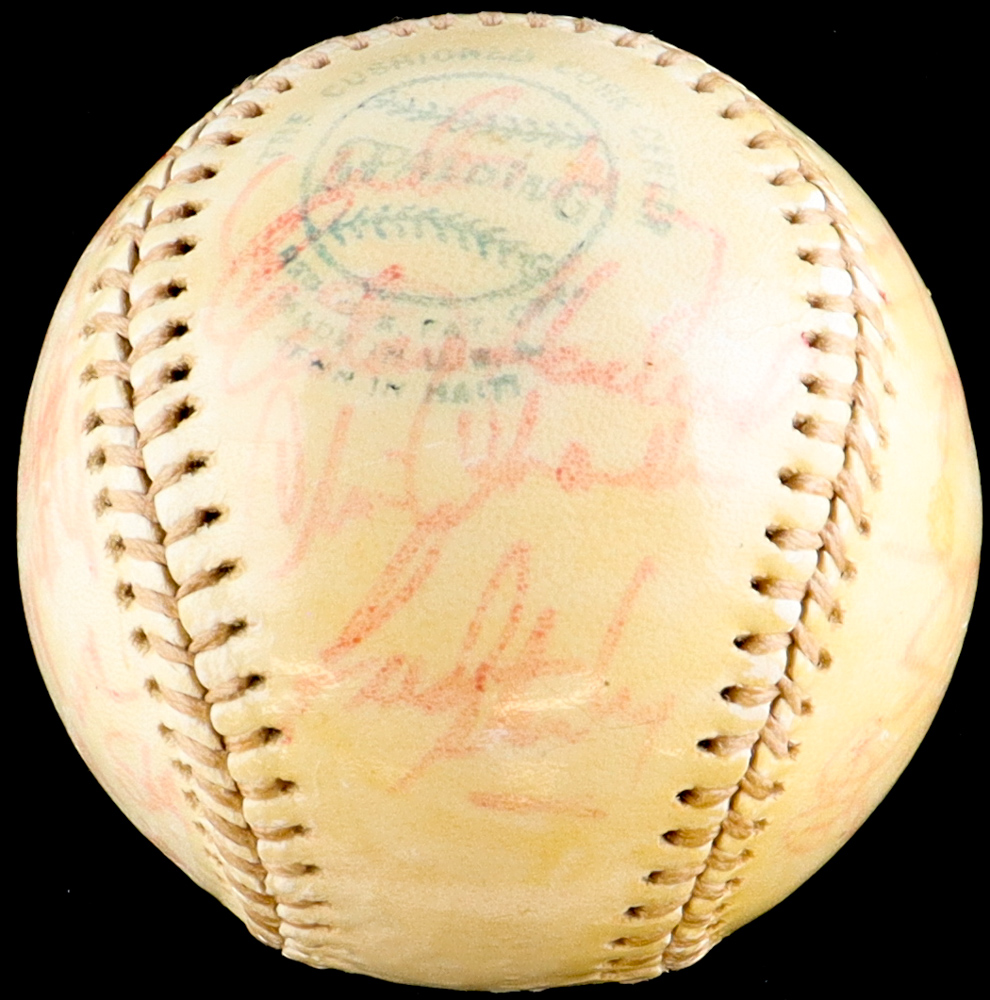 OAL Baseball Signed by (20) with Yogi Berra, Ferguson Jenkins, Jim Ric, Fran Healy (Beckett) at PristineAuction.com OAL Baseball Signed by (20) with Yogi Berra, Ferguson Jenkins, Jim Ric, Fran Healy (Beckett) at PristineAuction.com