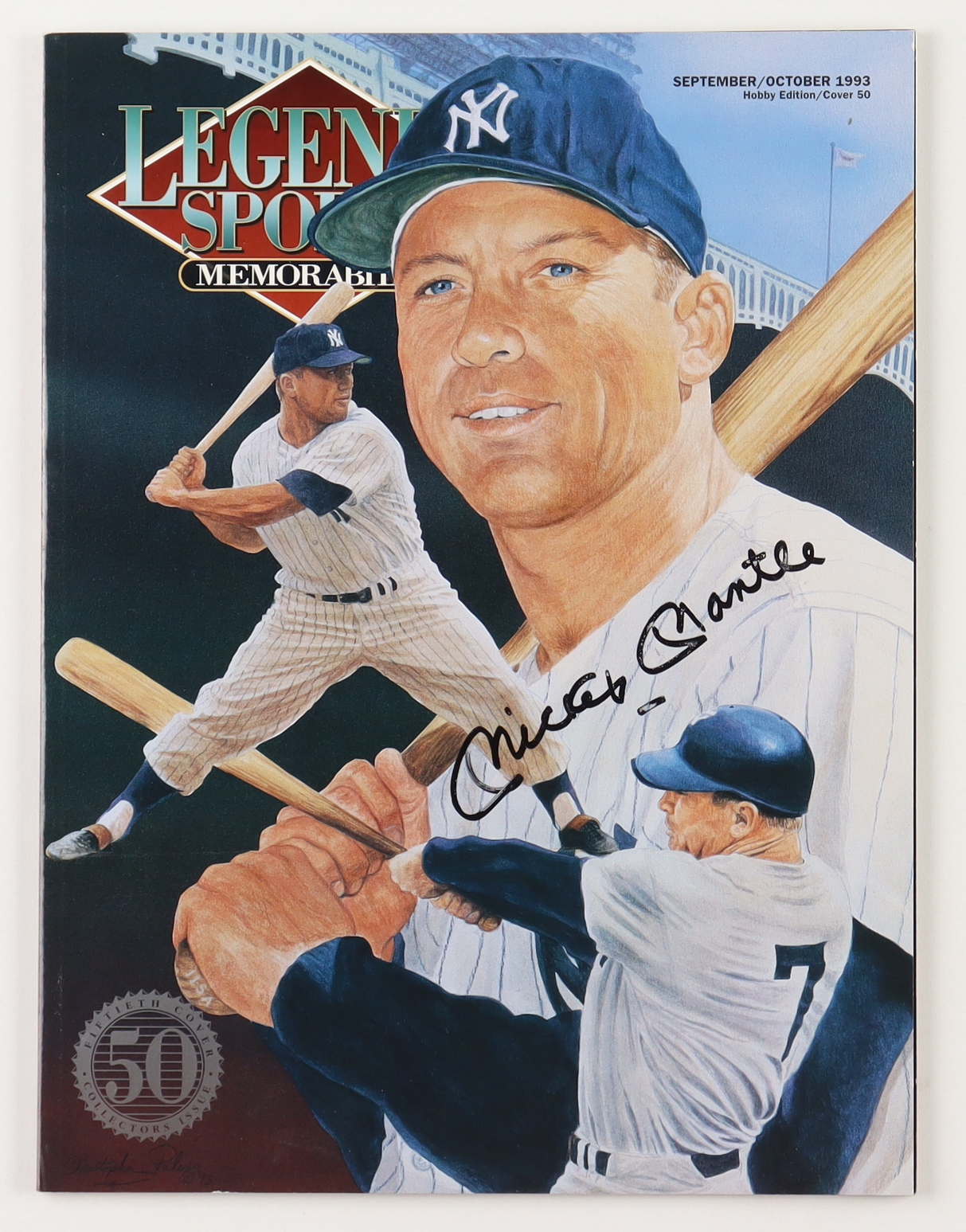 Mickey Mantle Signed 1993 Legend Sports Magazine (Beckett) at PristineAuction.com Mickey Mantle Signed 1993 Legend Sports Magazine (Beckett) at PristineAuction.com