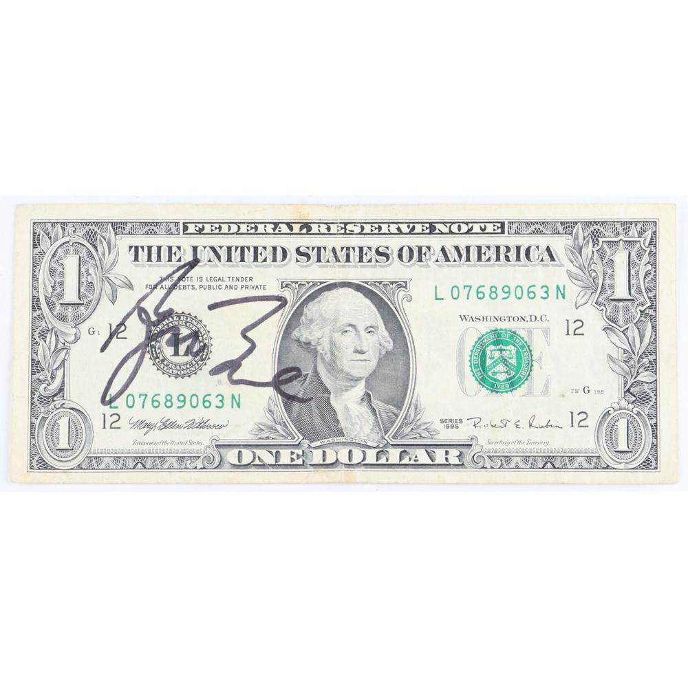 George H. W. Bush Signed $1 One Dollar Bill (Beckett) | Pristine Auction