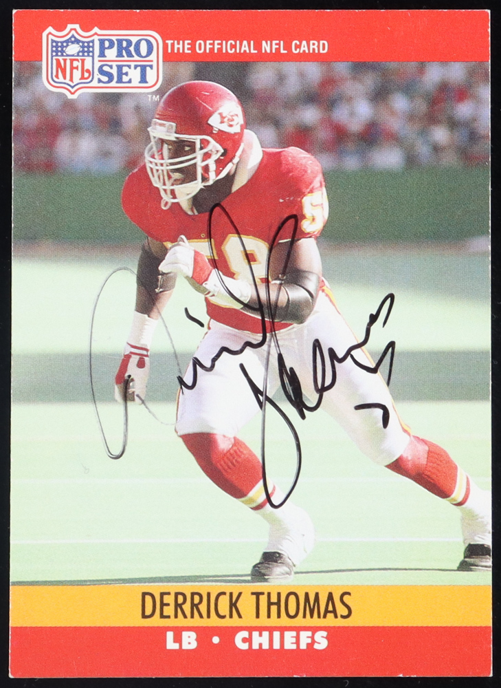 Derrick Thomas Signed 1990 Pro Set #536 (Beckett) at PristineAuction.com Derrick Thomas Signed 1990 Pro Set #536 (Beckett) at PristineAuction.com