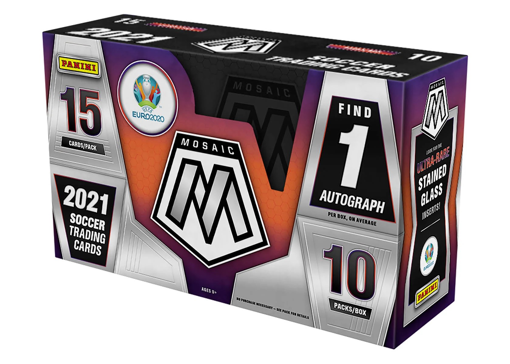 2020-21 Panini Mosaic UEFA Euro Soccer Hobby Box with (10) Cards at PristineAuction.com 2020-21 Panini Mosaic UEFA Euro Soccer Hobby Box with (10) Cards at PristineAuction.com