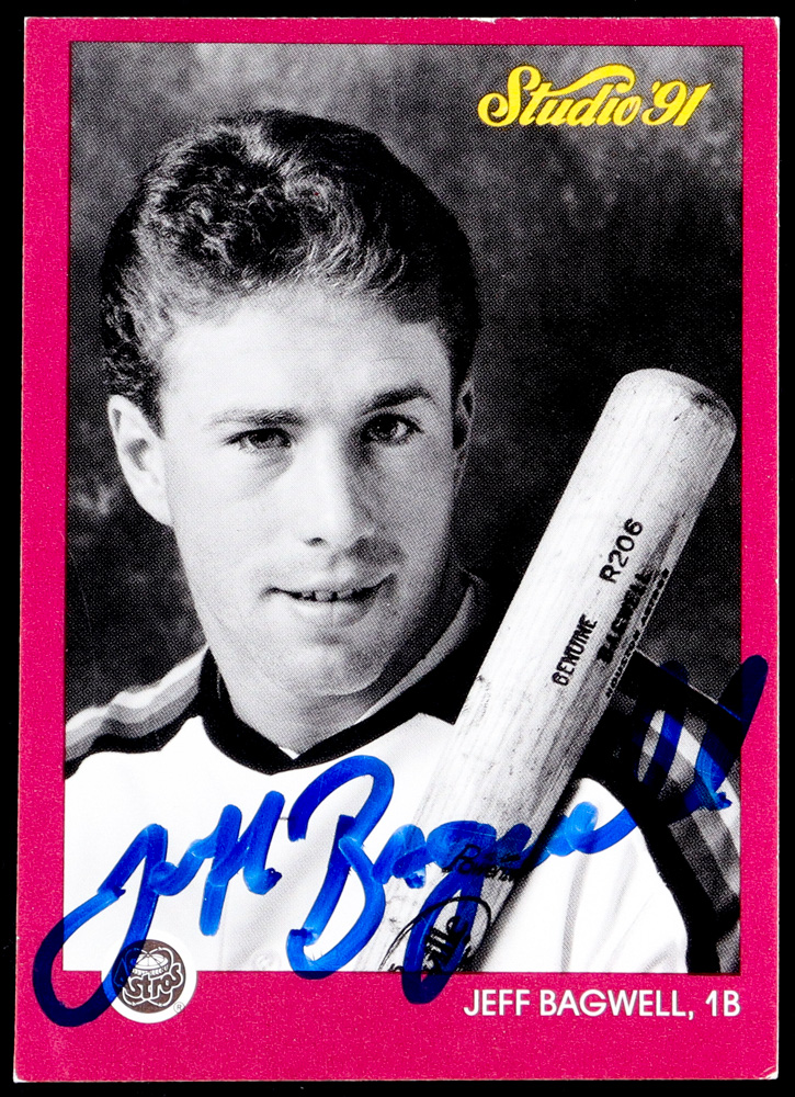 Jeff Bagwell Signed 1991 Studio #172 RC (Autograph Reference) at PristineAuction.com Jeff Bagwell Signed 1991 Studio #172 RC (Autograph Reference) at PristineAuction.com