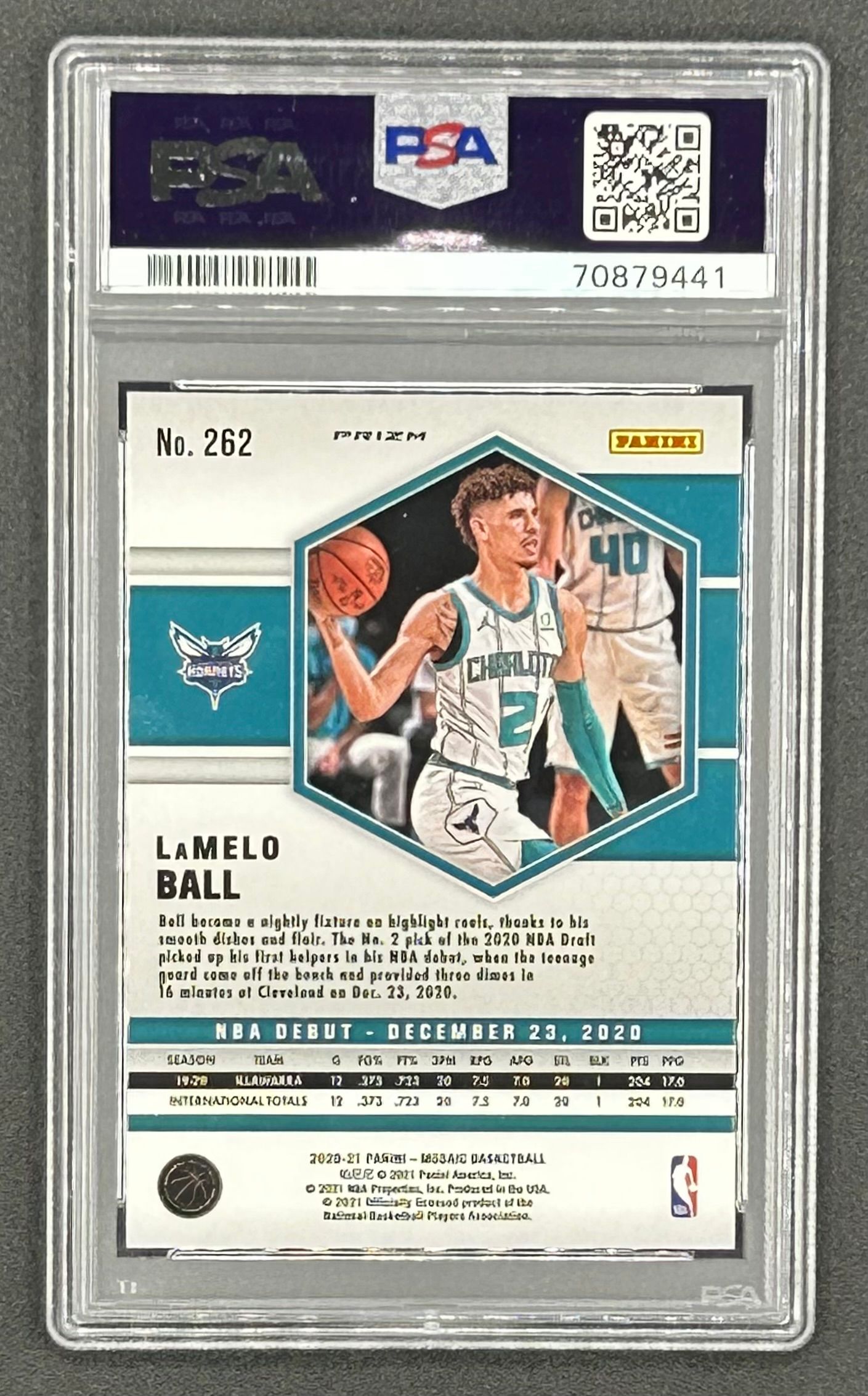 LaMelo Ball 2020-21 Panini Mosaic Mosaic Green #262 (PSA 10) at PristineAuction.com LaMelo Ball 2020-21 Panini Mosaic Mosaic Green #262 (PSA 10) at PristineAuction.com