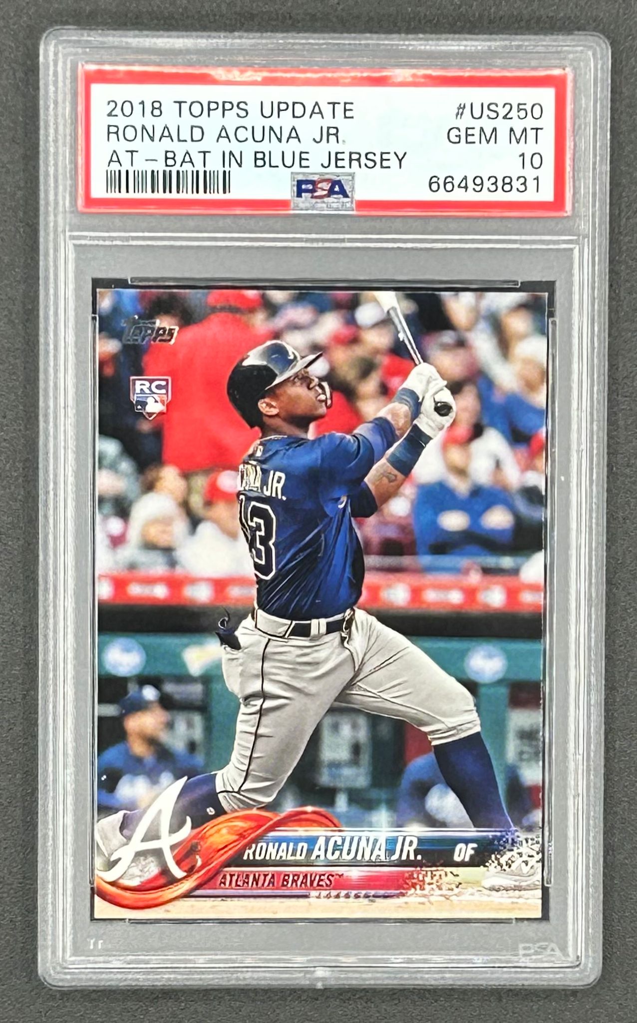 Ronald Acuna Jr. 2018 Topps Update #US250 RC (PSA 10) at PristineAuction.com Ronald Acuna Jr. 2018 Topps Update #US250 RC (PSA 10) at PristineAuction.com