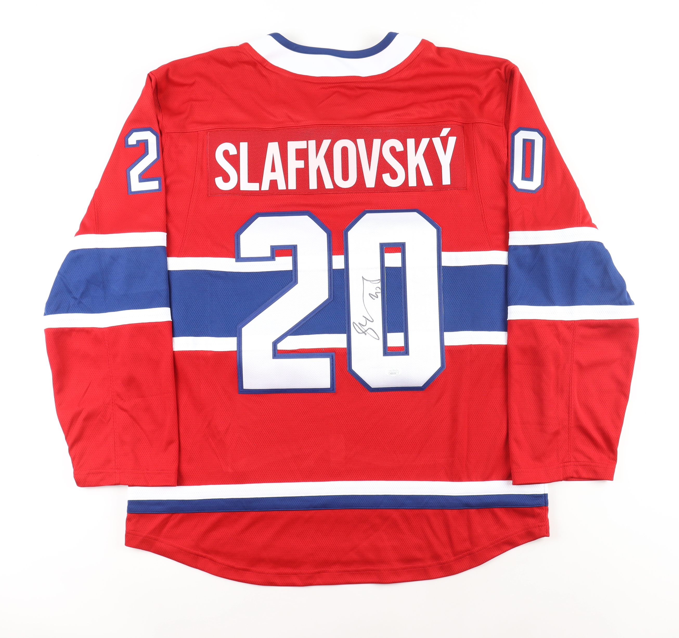 Juraj Slafkovsky Signed Jersey (JSA) at PristineAuction.com Juraj Slafkovsky Signed Jersey (JSA) at PristineAuction.com