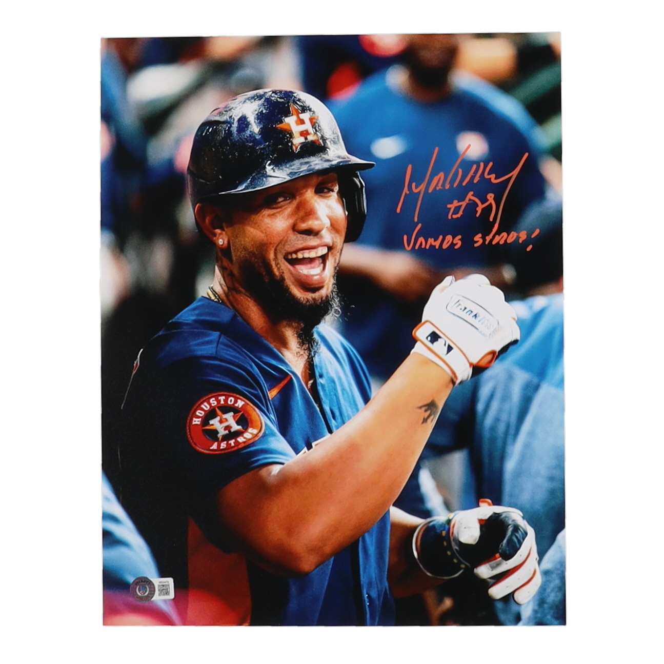 Jose Abreu Signed Astros 11x14 Photo Inscribed "Vamos Stros!" (Beckett) at PristineAuction.com Jose Abreu Signed Astros 11x14 Photo Inscribed "Vamos Stros!" (Beckett) at PristineAuction.com