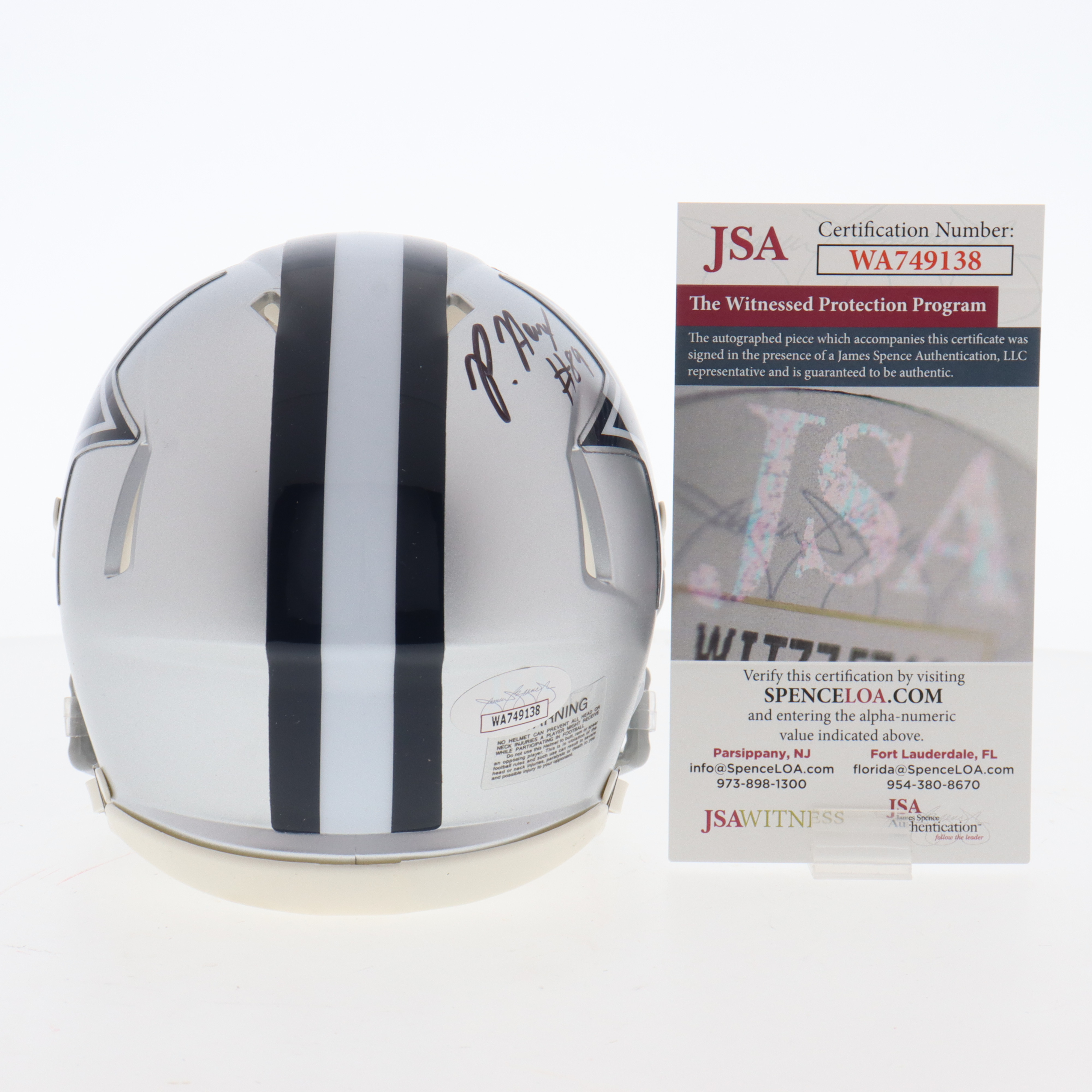 Peyton Hendershot Signed Cowboys Speed Mini Helmet (JSA) at PristineAuction.com Peyton Hendershot Signed Cowboys Speed Mini Helmet (JSA) at PristineAuction.com