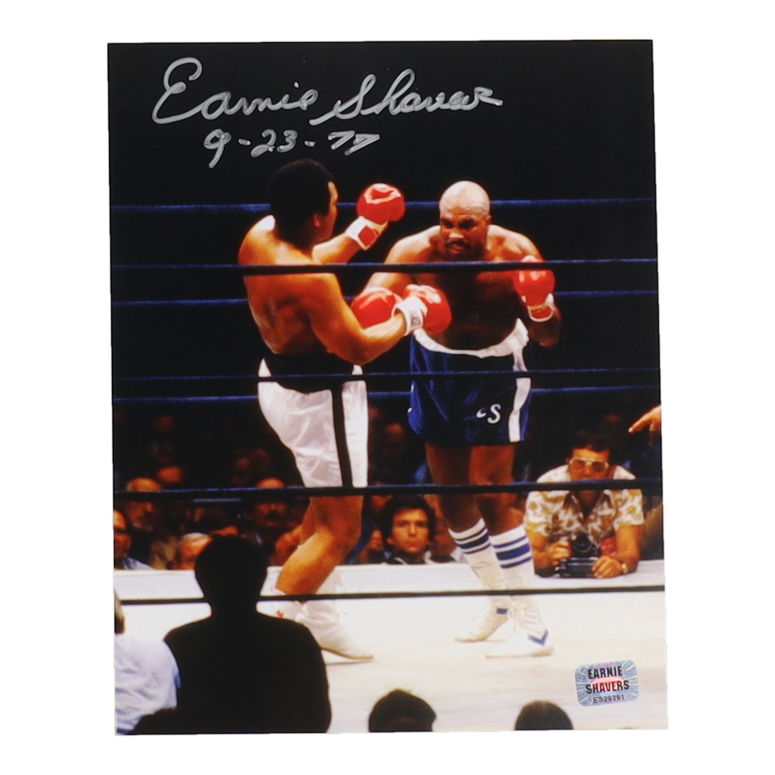 Earnie Shavers Signed 8x10 Photo Inscribed "9-29-77" (Shavers) at PristineAuction.com Earnie Shavers Signed 8x10 Photo Inscribed "9-29-77" (Shavers) at PristineAuction.com