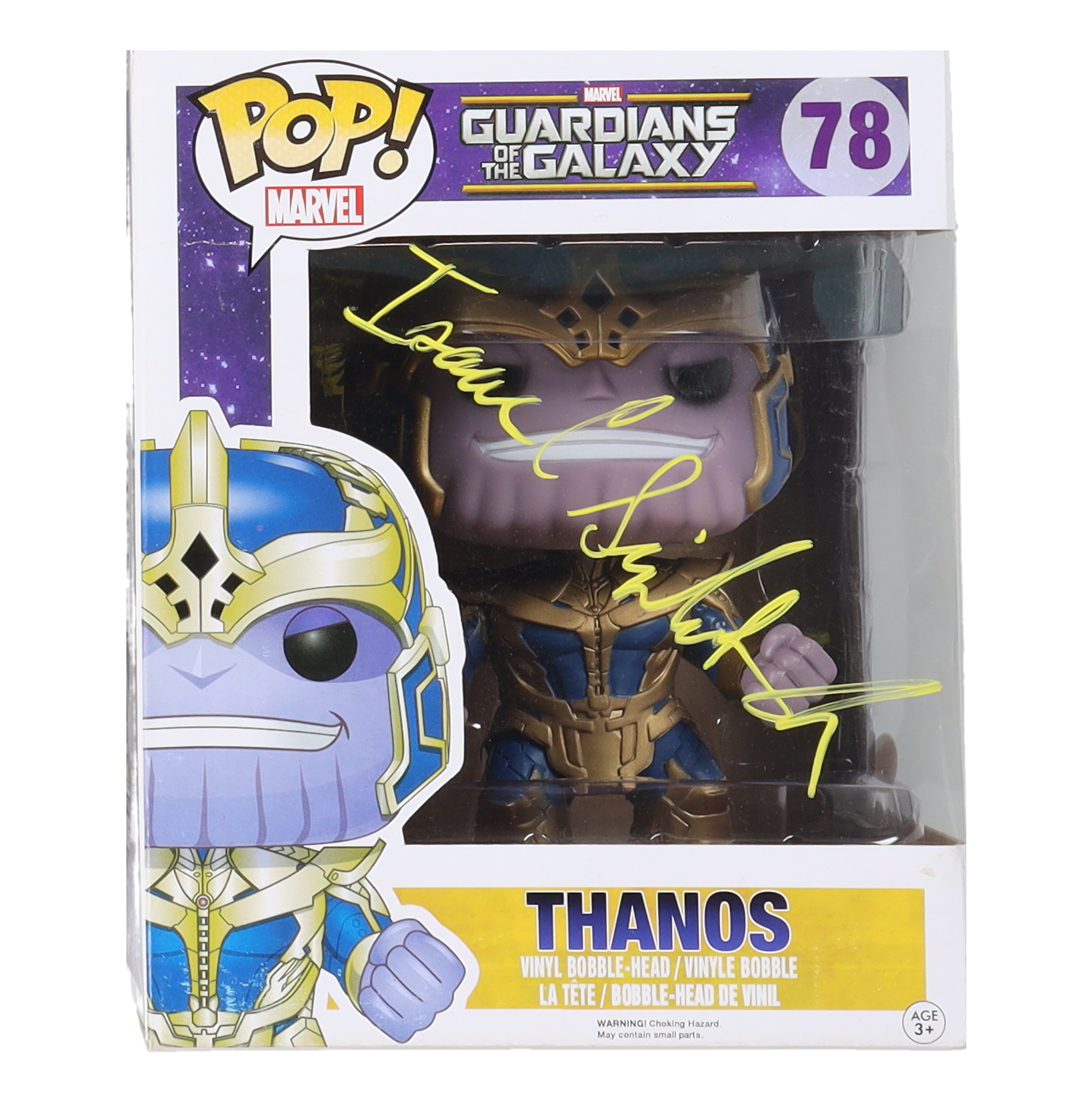 Isaac C. Singleton Jr. Signed "Guardians of the Galaxy" #78 Thanos Funko Pop! Vinyl Figure (JSA) at PristineAuction.com Isaac C. Singleton Jr. Signed "Guardians of the Galaxy" #78 Thanos Funko Pop! Vinyl Figure (JSA) at PristineAuction.com