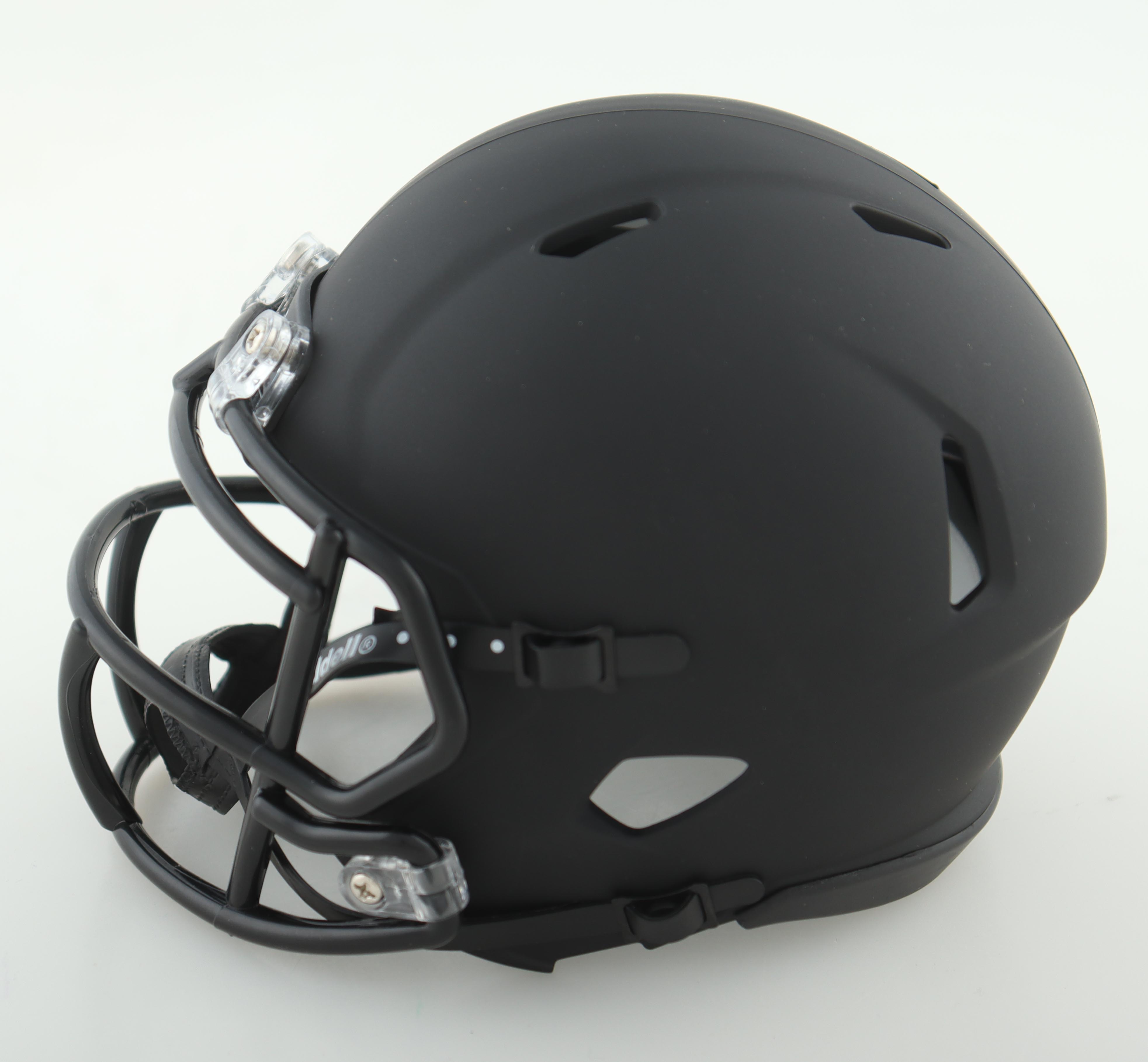 O. J. Simpson Signed Matte Black Speed Mini Helmet Inscribed "HOF 85'" (JSA) at PristineAuction.com O. J. Simpson Signed Matte Black Speed Mini Helmet Inscribed "HOF 85'" (JSA) at PristineAuction.com