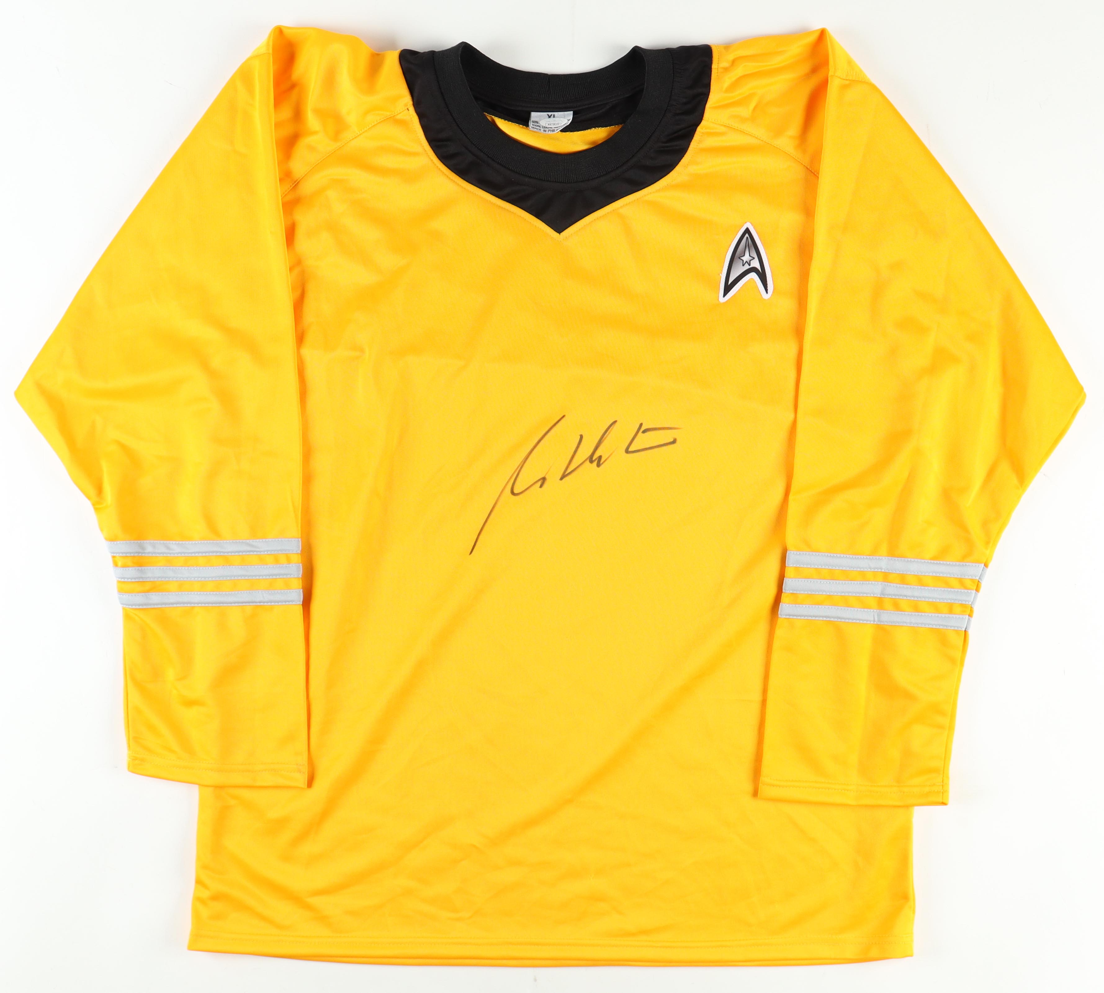 William Shatner Signed "Star Trek" Prop Uniform Shirt (JSA) at PristineAuction.com William Shatner Signed "Star Trek" Prop Uniform Shirt (JSA) at PristineAuction.com