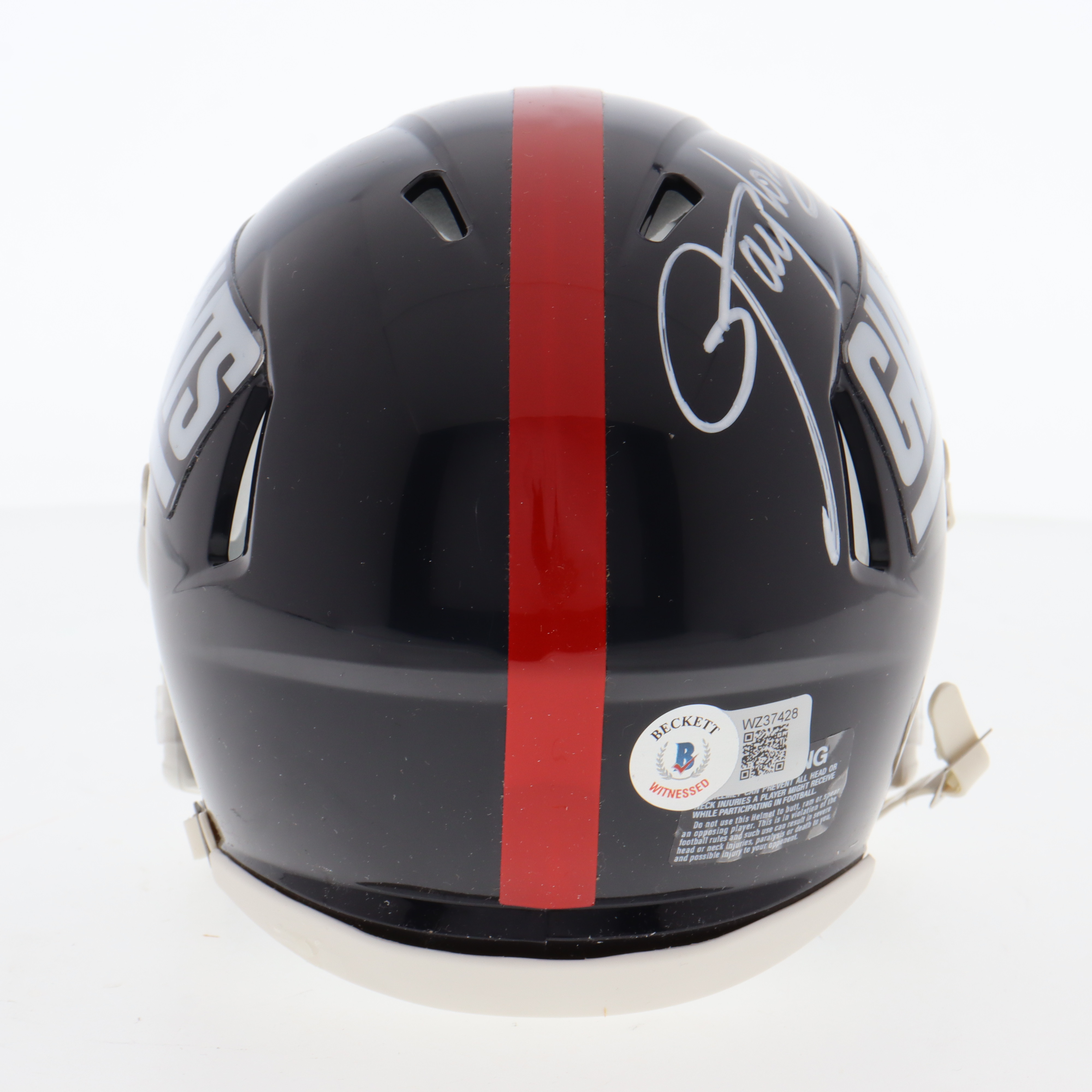 Lawrence Taylor Signed Giants Speed Mini Helmet (Beckett) at PristineAuction.com Lawrence Taylor Signed Giants Speed Mini Helmet (Beckett) at PristineAuction.com