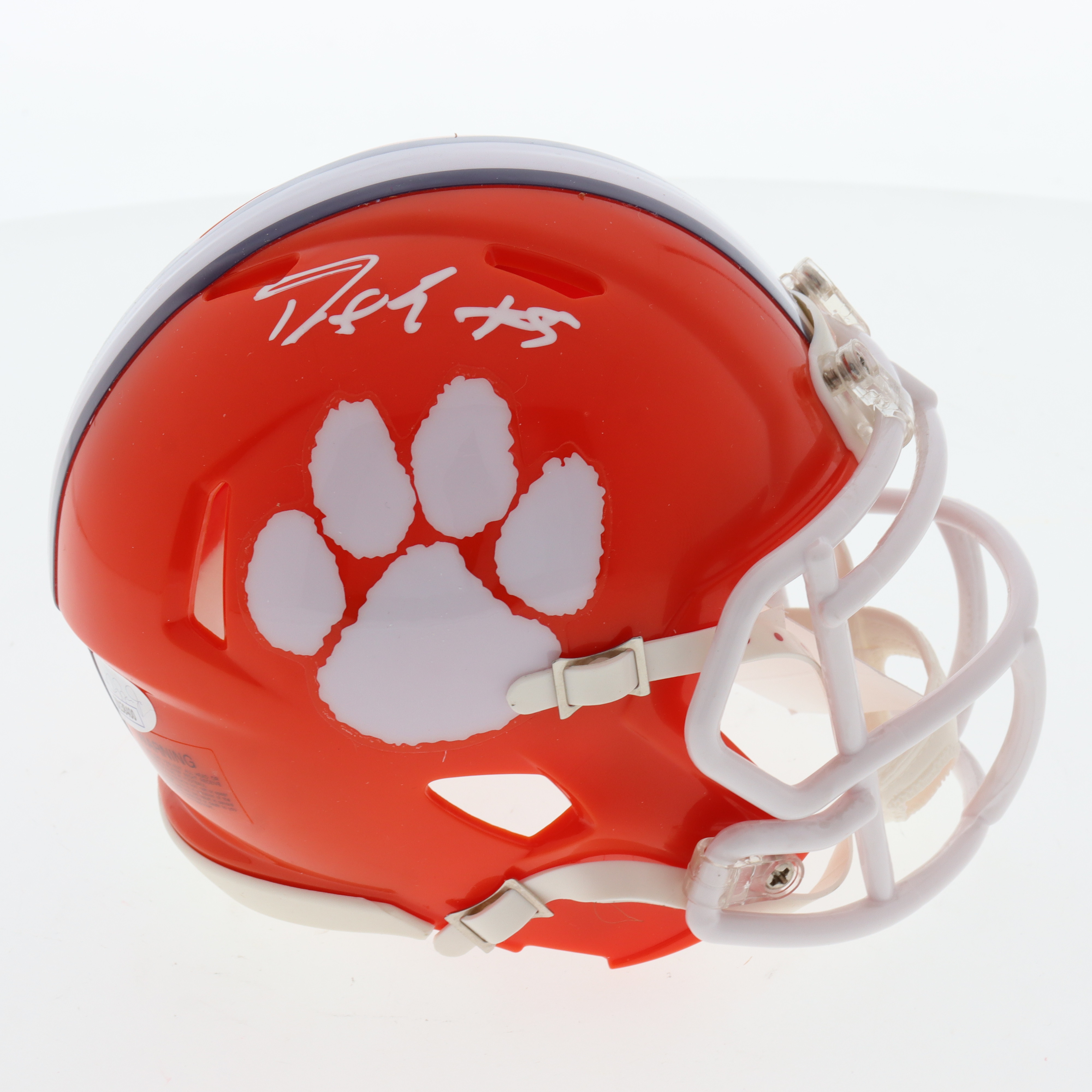 DJ Uiagalelei Signed Clemson Tigers Speed Mini Helmet (JSA) at PristineAuction.com DJ Uiagalelei Signed Clemson Tigers Speed Mini Helmet (JSA) at PristineAuction.com