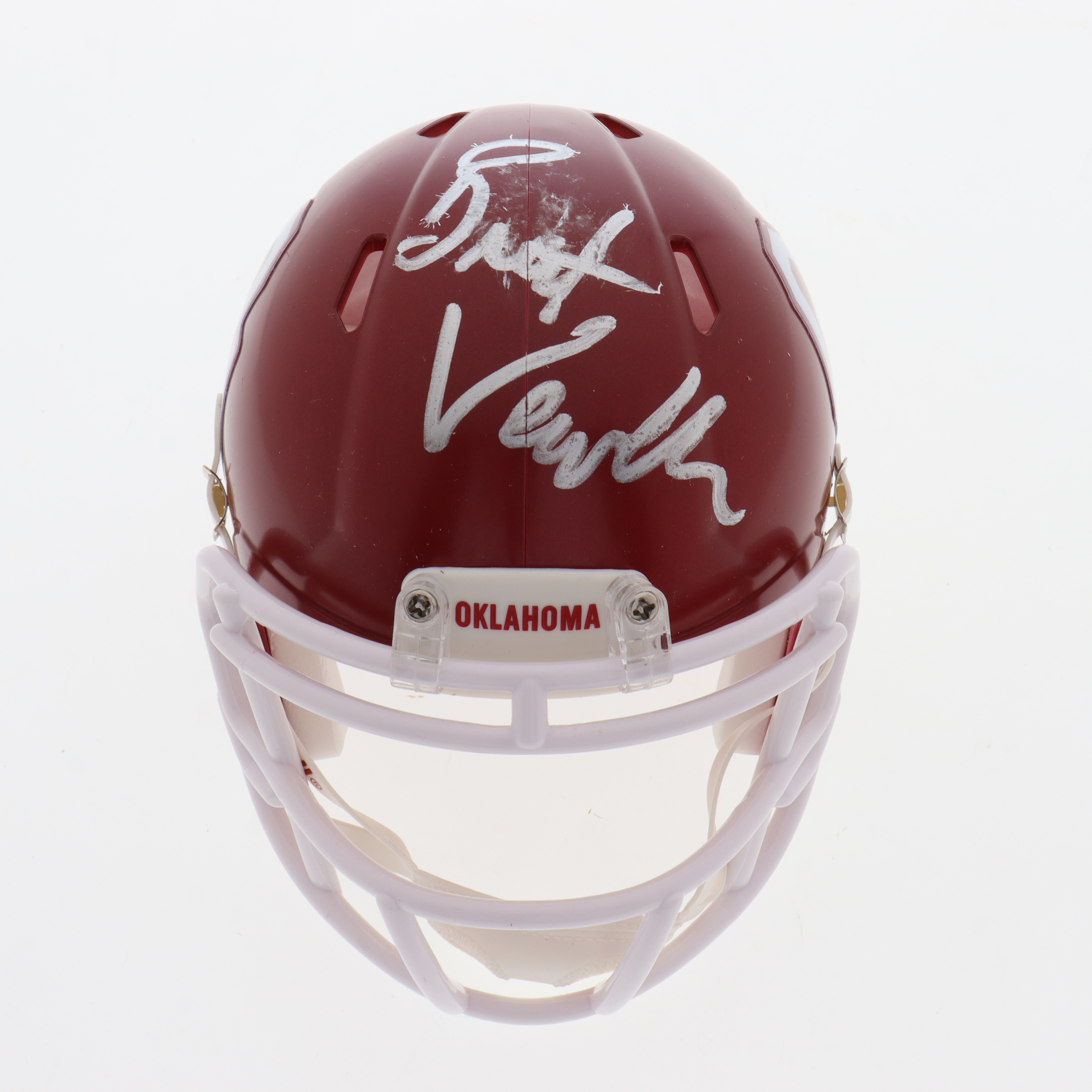 Brent Venables Signed Oklahoma Sooners Speed Mini Helmet (JSA) (See Description) at PristineAuction.com Brent Venables Signed Oklahoma Sooners Speed Mini Helmet (JSA) (See Description) at PristineAuction.com