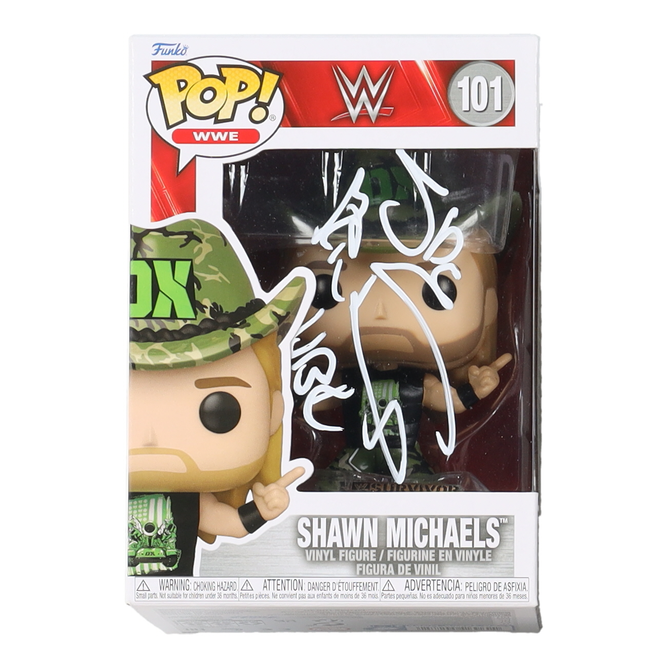 Shawn Michaels Signed "WWE" #101 Funko Pop! Vinyl Figure inscribed "HBK" (JSA) at PristineAuction.com Shawn Michaels Signed "WWE" #101 Funko Pop! Vinyl Figure inscribed "HBK" (JSA) at PristineAuction.com