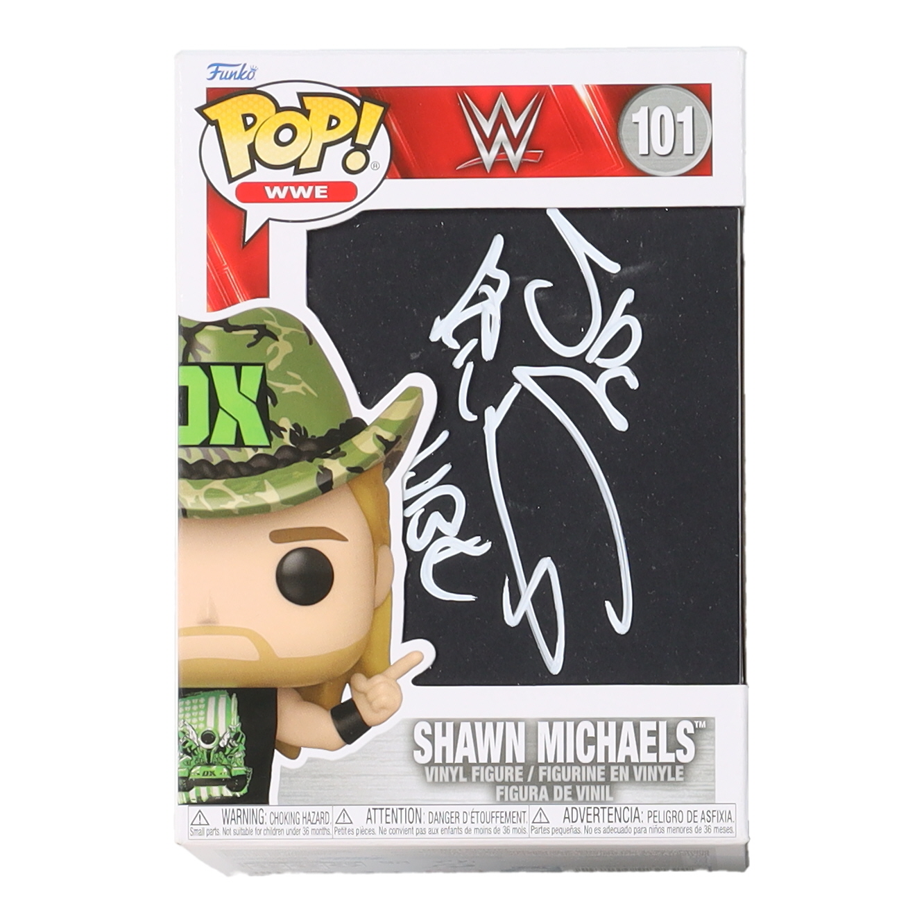 Shawn Michaels Signed "WWE" #101 Funko Pop! Vinyl Figure inscribed "HBK" (JSA) at PristineAuction.com Shawn Michaels Signed "WWE" #101 Funko Pop! Vinyl Figure inscribed "HBK" (JSA) at PristineAuction.com