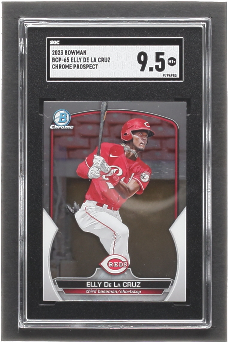 Elly De LA Cruz 2023 Bowman Chrome Prospects #BCP65 RC (SGC 9.5) at PristineAuction.com Elly De LA Cruz 2023 Bowman Chrome Prospects #BCP65 RC (SGC 9.5) at PristineAuction.com