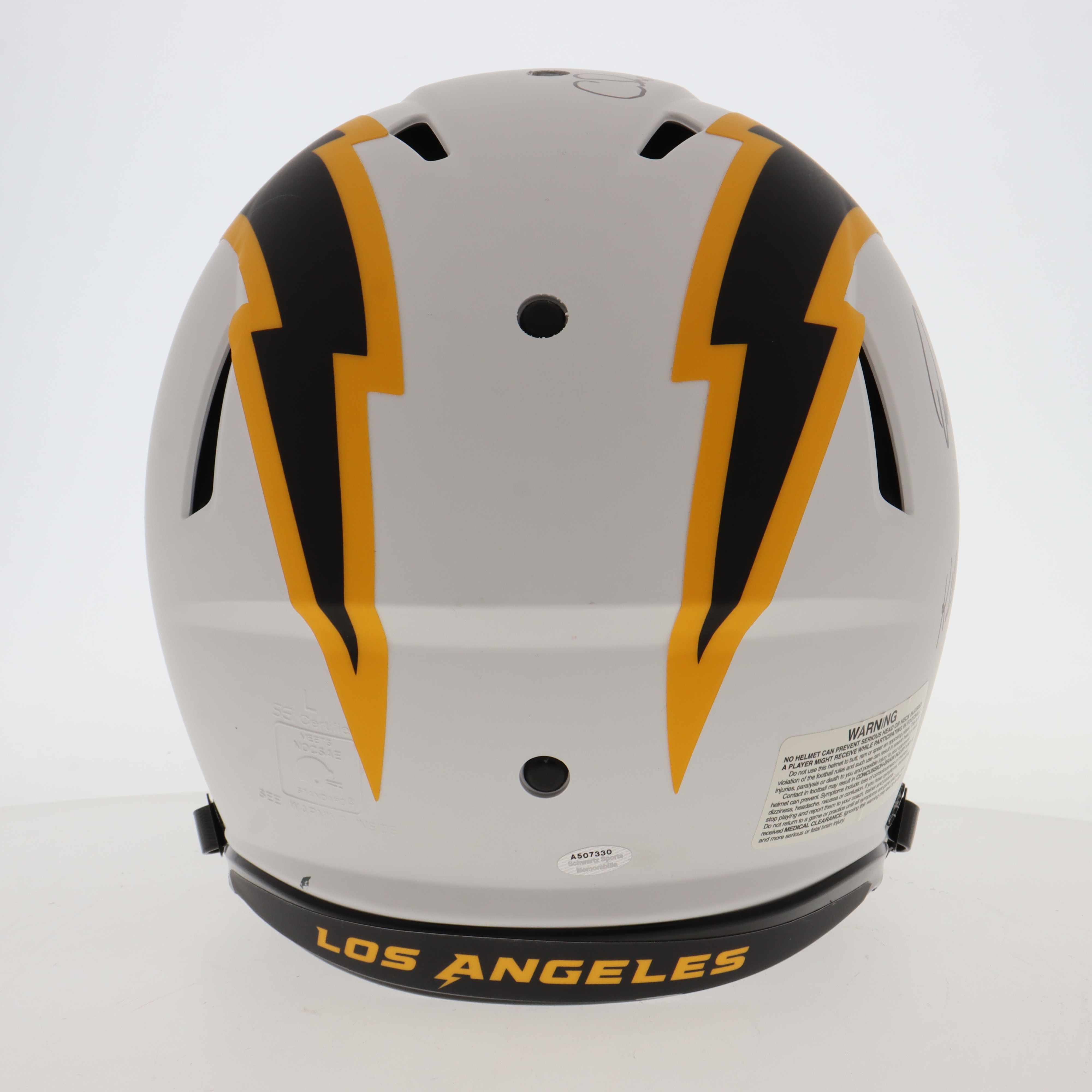 Dan Fouts, Kellen Winslow & Charlie Joiner Signed Chargers Full-Size Authentic On-Field Lunar Eclipse Alternate Speed Helmet Inscribed "HOF 96", "H.O.F. '93" & "HOF 95" (Schwartz) at PristineAuction.com Dan Fouts, Kellen Winslow & Charlie Joiner Signed Chargers Full-Size Authentic On-Field Lunar Eclipse Alternate Speed Helmet Inscribed "HOF 96", "H.O.F. '93" & "HOF 95" (Schwartz) at PristineAuction.com