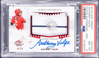 Anthony Volpe 2019 Leaf Trinity Patch Autograph Red #PA-AV2 #4/10 (PSA 8) at PristineAuction.com