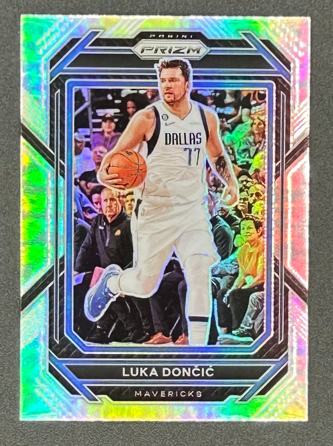 Luka Doncic 2022-23 Panini Prizm Prizms Silver #196 at PristineAuction.com Luka Doncic 2022-23 Panini Prizm Prizms Silver #196 at PristineAuction.com