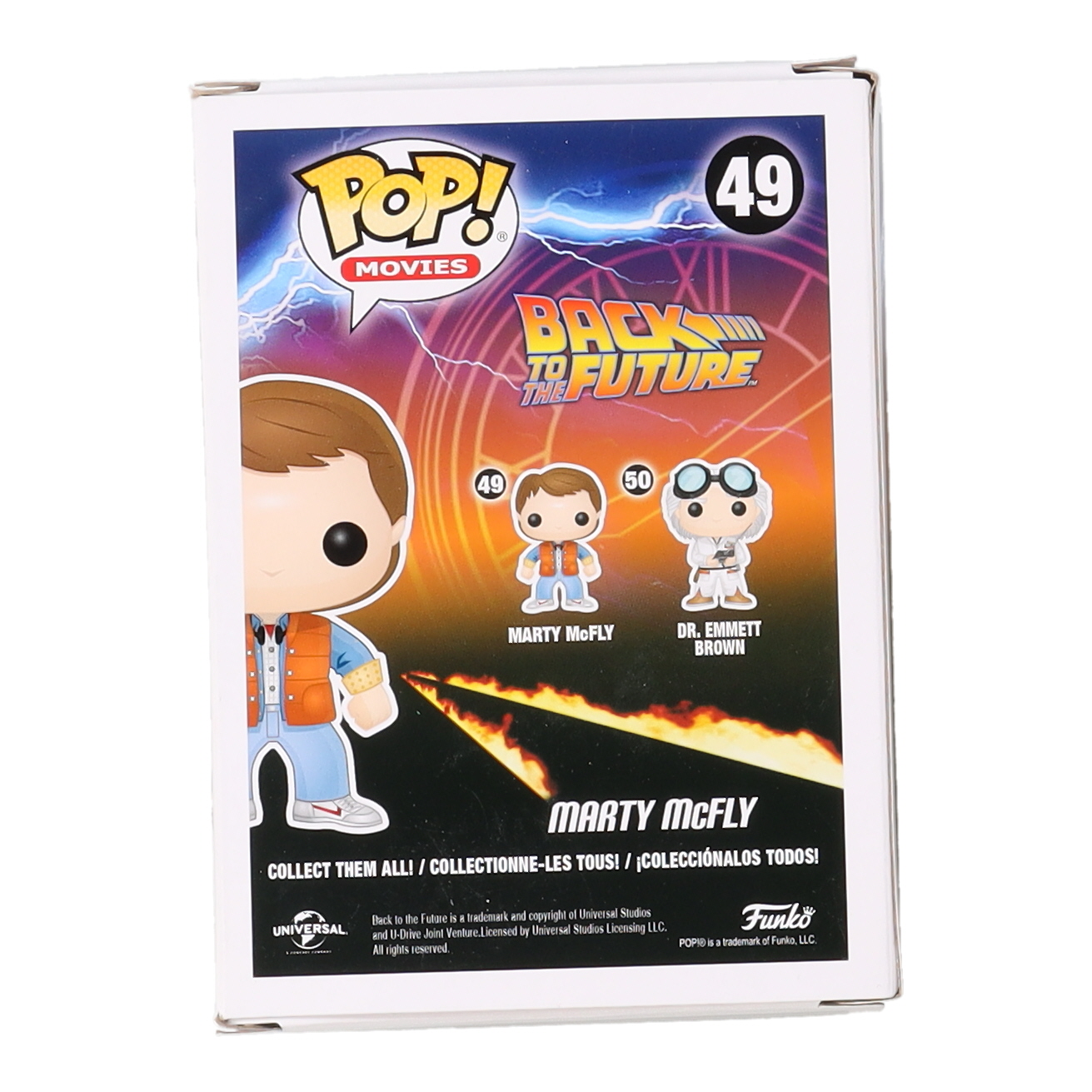 Bob Gale Signed "Back to the Future" #49 Marty McFly Funko Pop! Vinyl Figure Inscribed "Watch That Re-Entry..!" (AutographCOA) at PristineAuction.com Bob Gale Signed "Back to the Future" #49 Marty McFly Funko Pop! Vinyl Figure Inscribed "Watch That Re-Entry..!" (AutographCOA) at PristineAuction.com